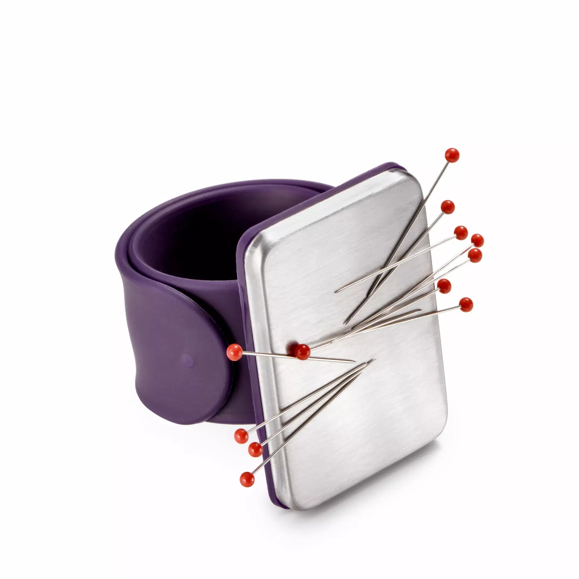 Armnadelkissen magnetisch pflaumenblau