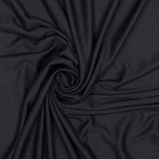 No. 1962 Rippstoff Viskose schwarz