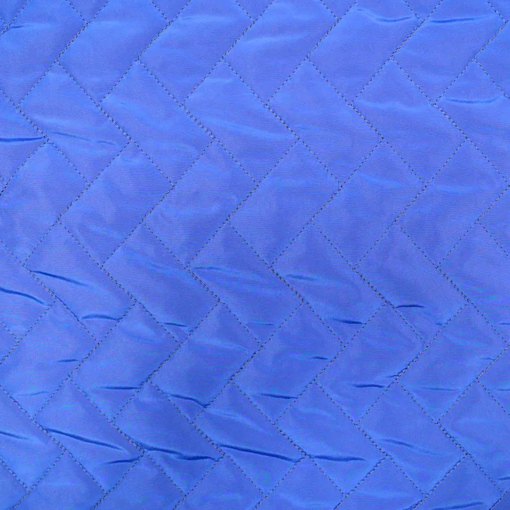 No. 1407 Steppstoff Zick-Zack azurblau