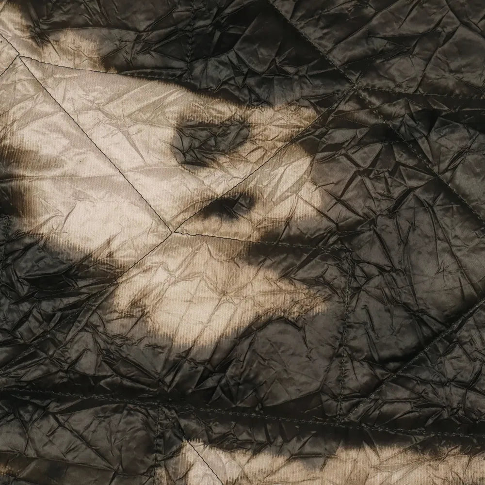 No. 1404 Steppstoff Camouflage crinkle anthrazit | braun