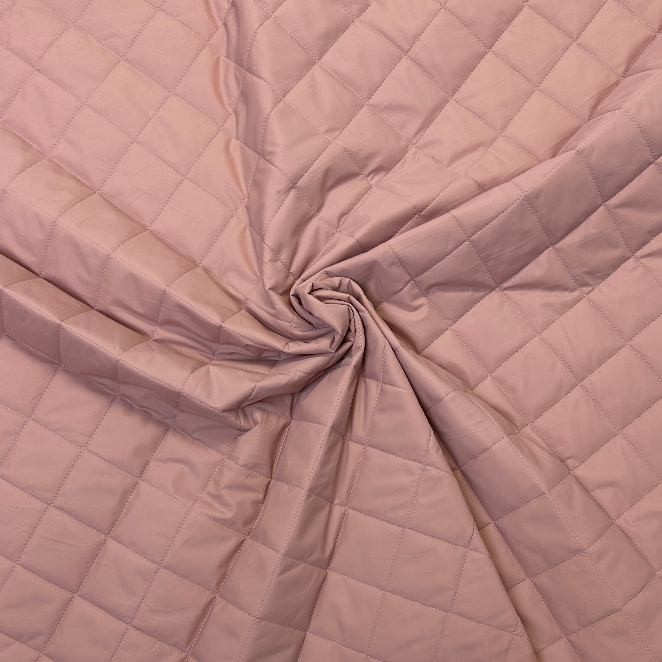 No. 1405 quilted fabric diamonds old pink / cream