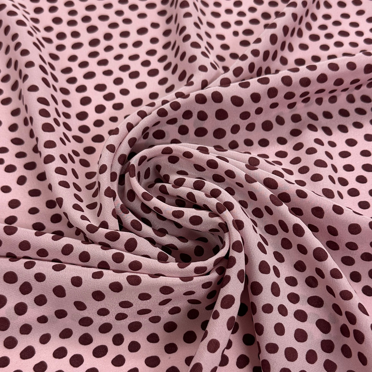 No. 2141 Seidencrepe Tupfen rosa