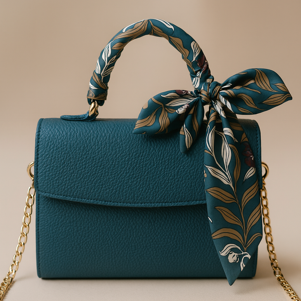 No. 1766 Twilly Seidentwill Blumen petrol