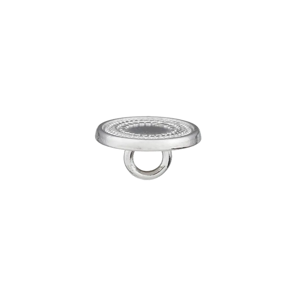 Oeillet bouton métal 11mm argent
