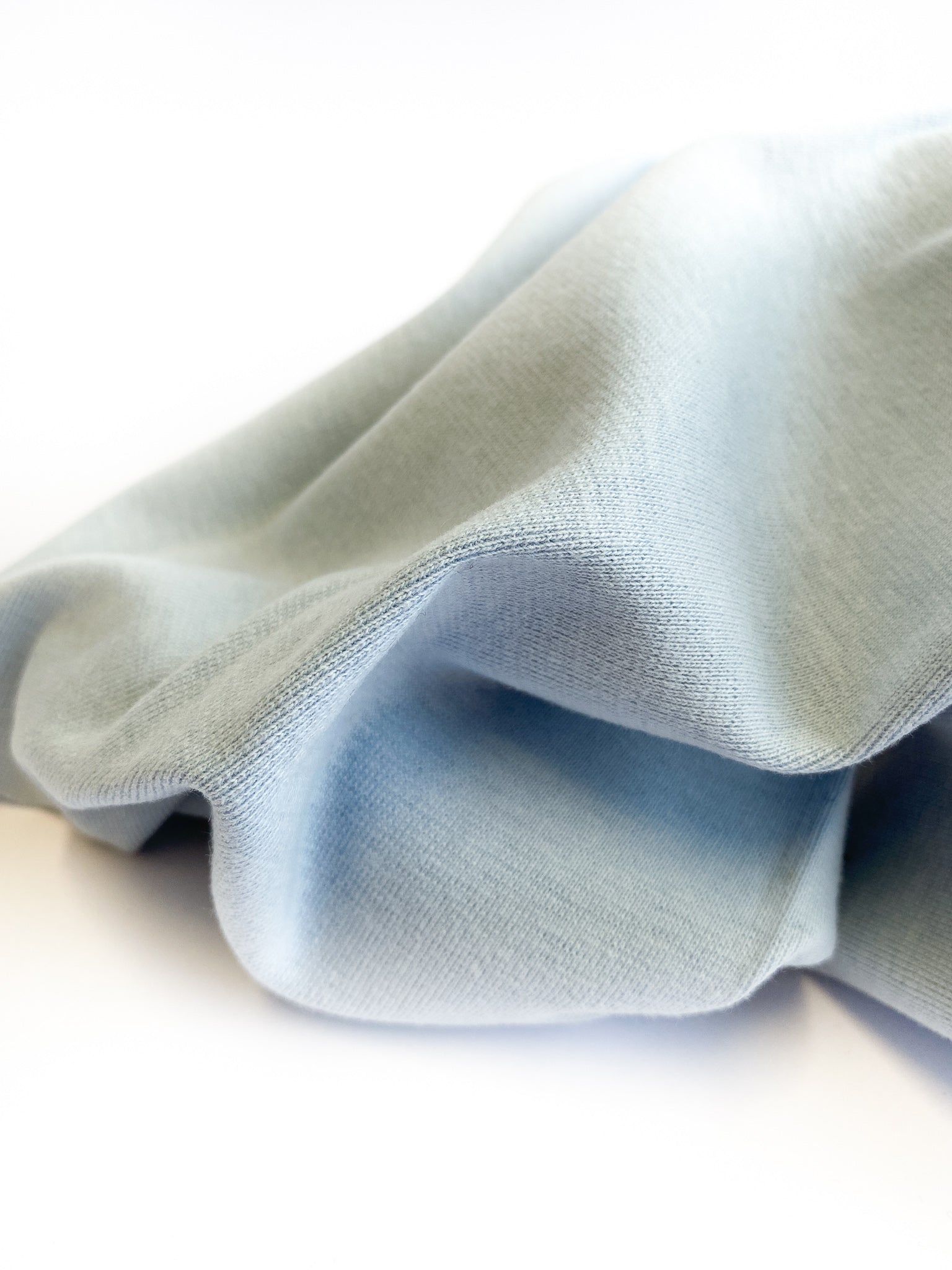 Organic cotton cuffs baby blue / 1.0 m