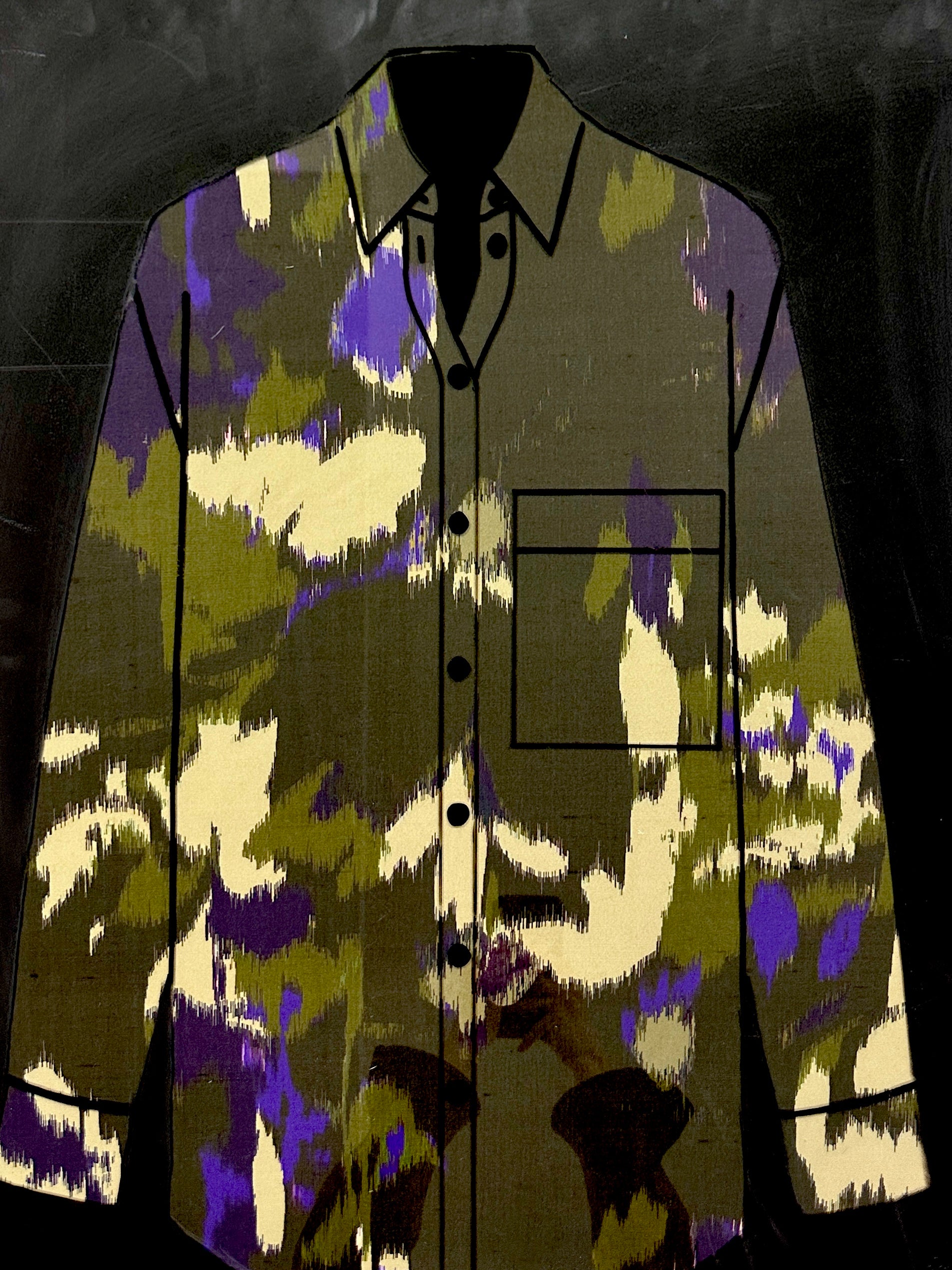 No. 2039 Seiden-Shantung lila khaki