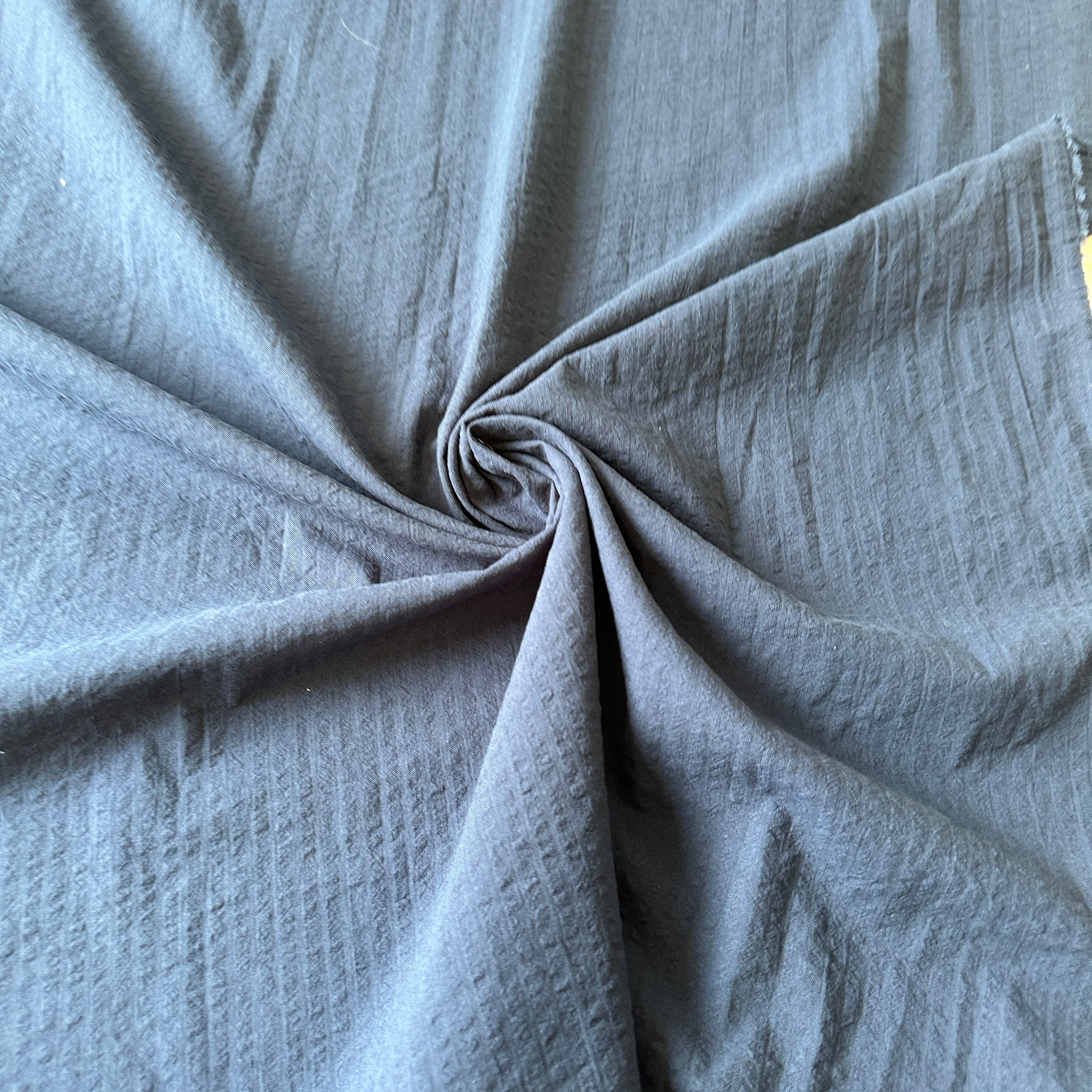 No. 1578 Seersucker Baumwolle marine