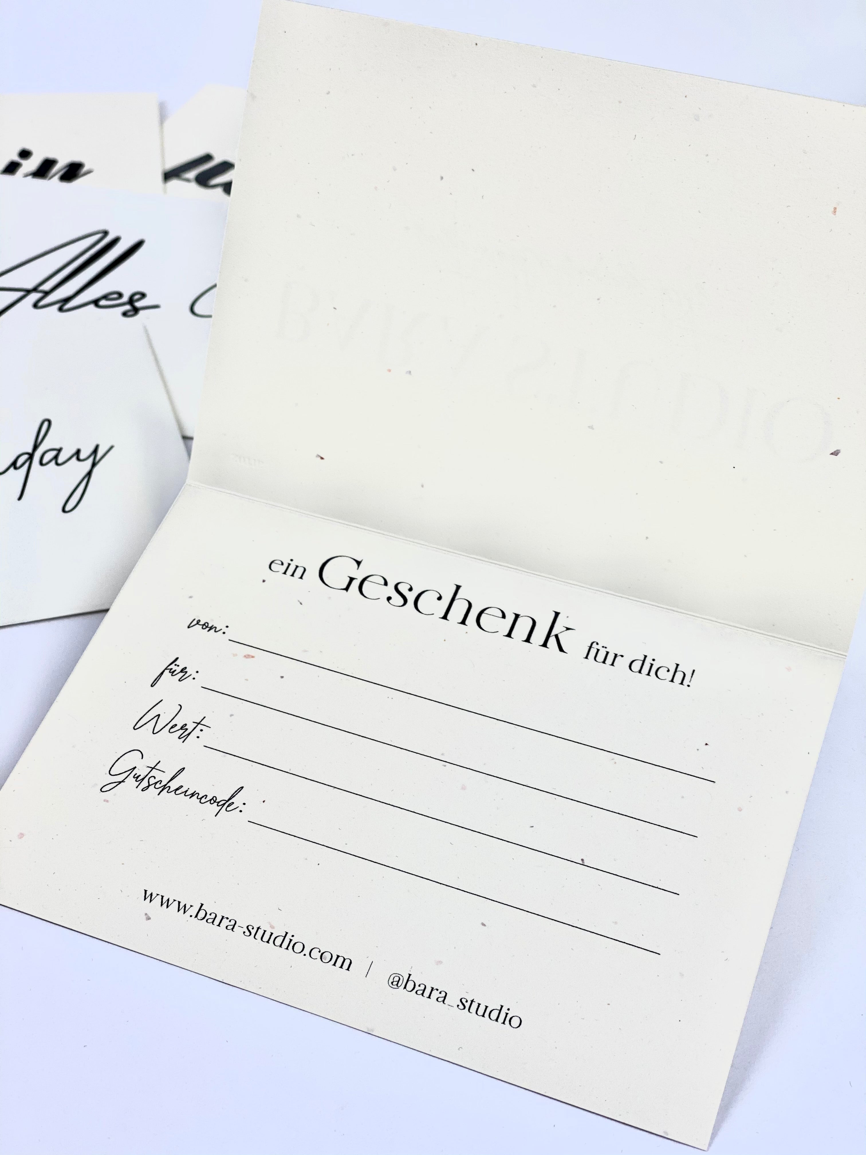 Gutschein zum Selbstausdrucken