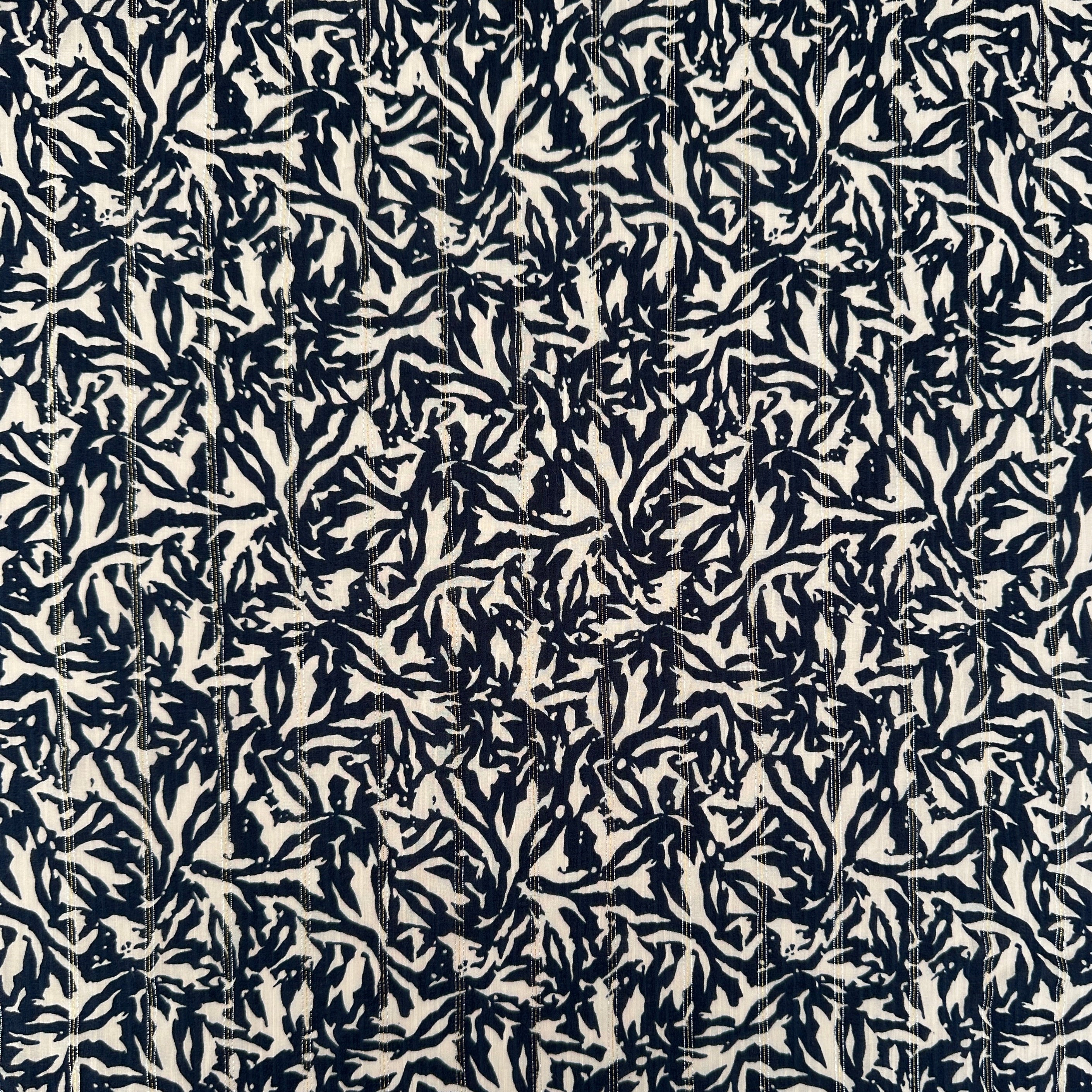 No. 1614 Viskose Druck Abstrakt blau