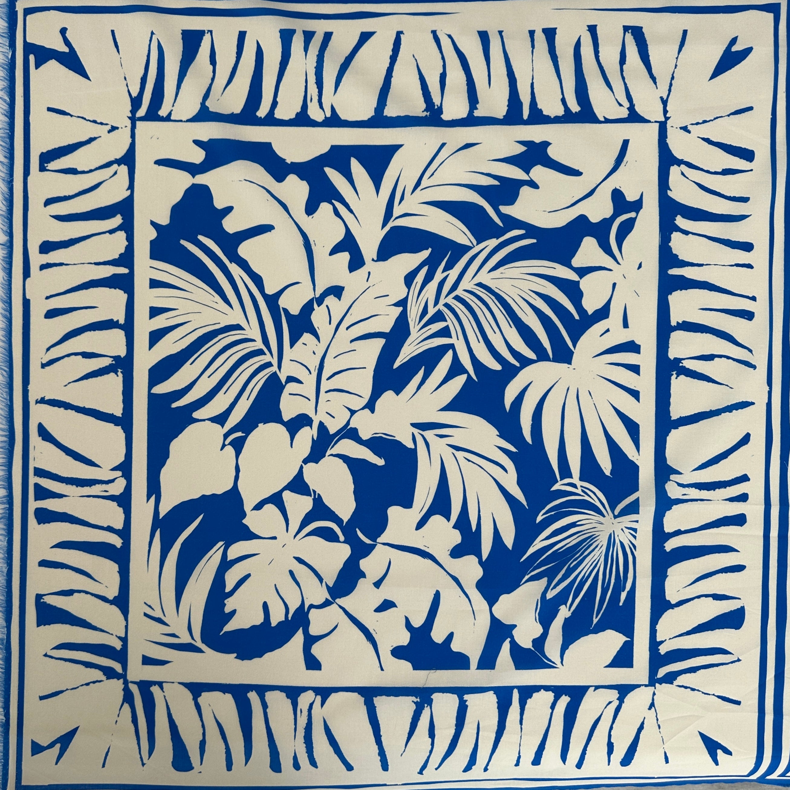 No. 1609 Baumwoll Voile Panel Palmen