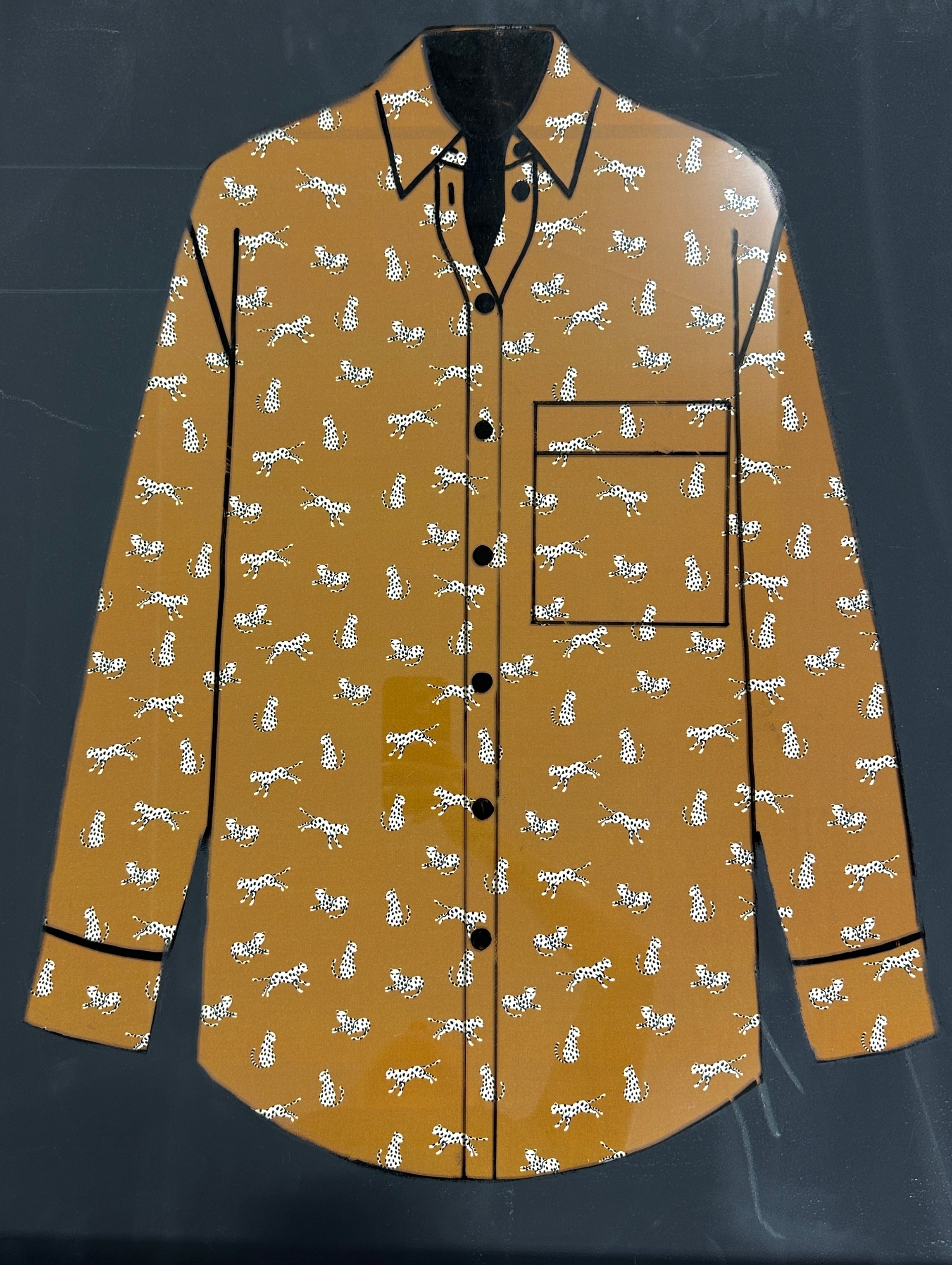 No. 1690 Seide camel Leopard
