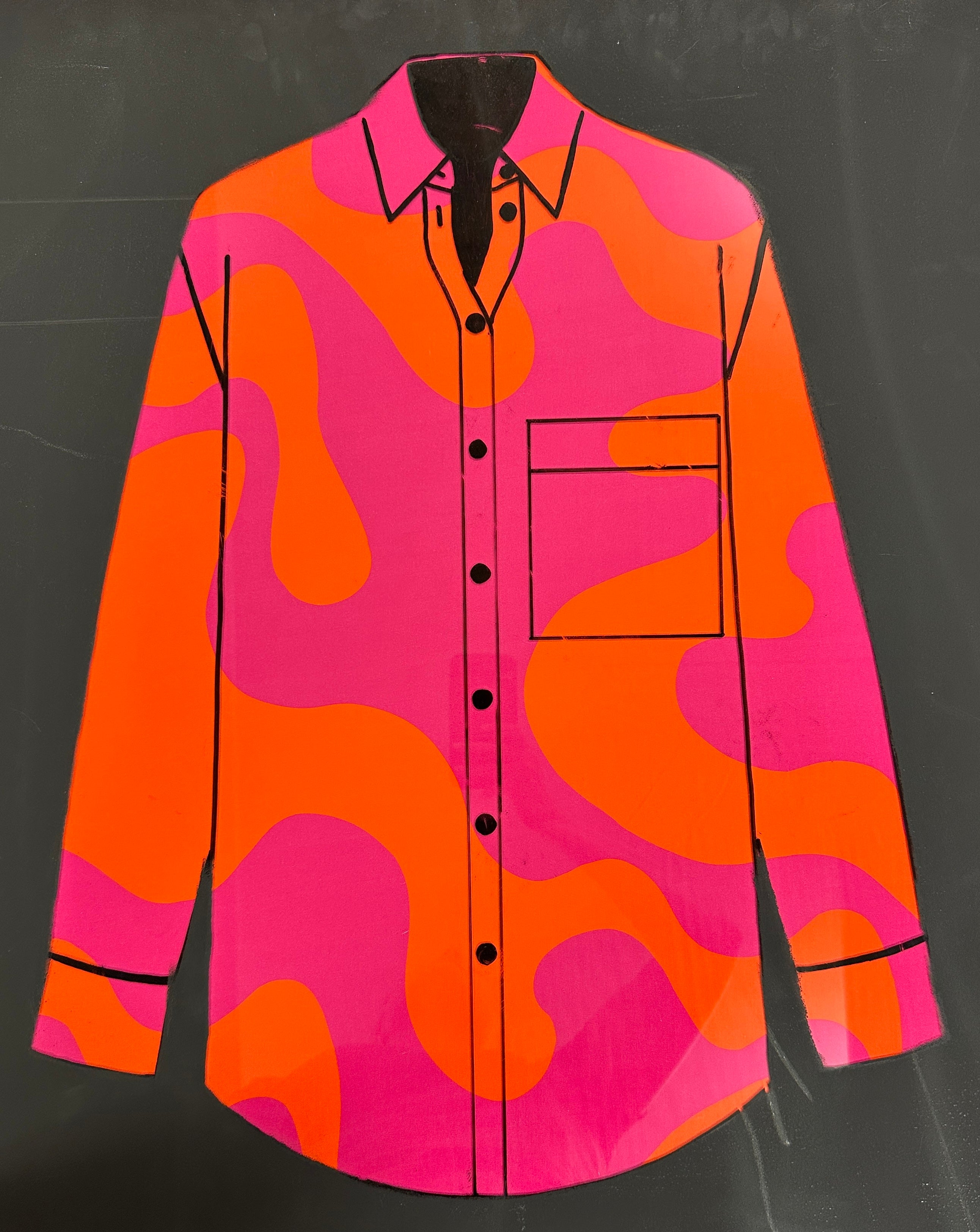 No. 1689 Viskose pink orange