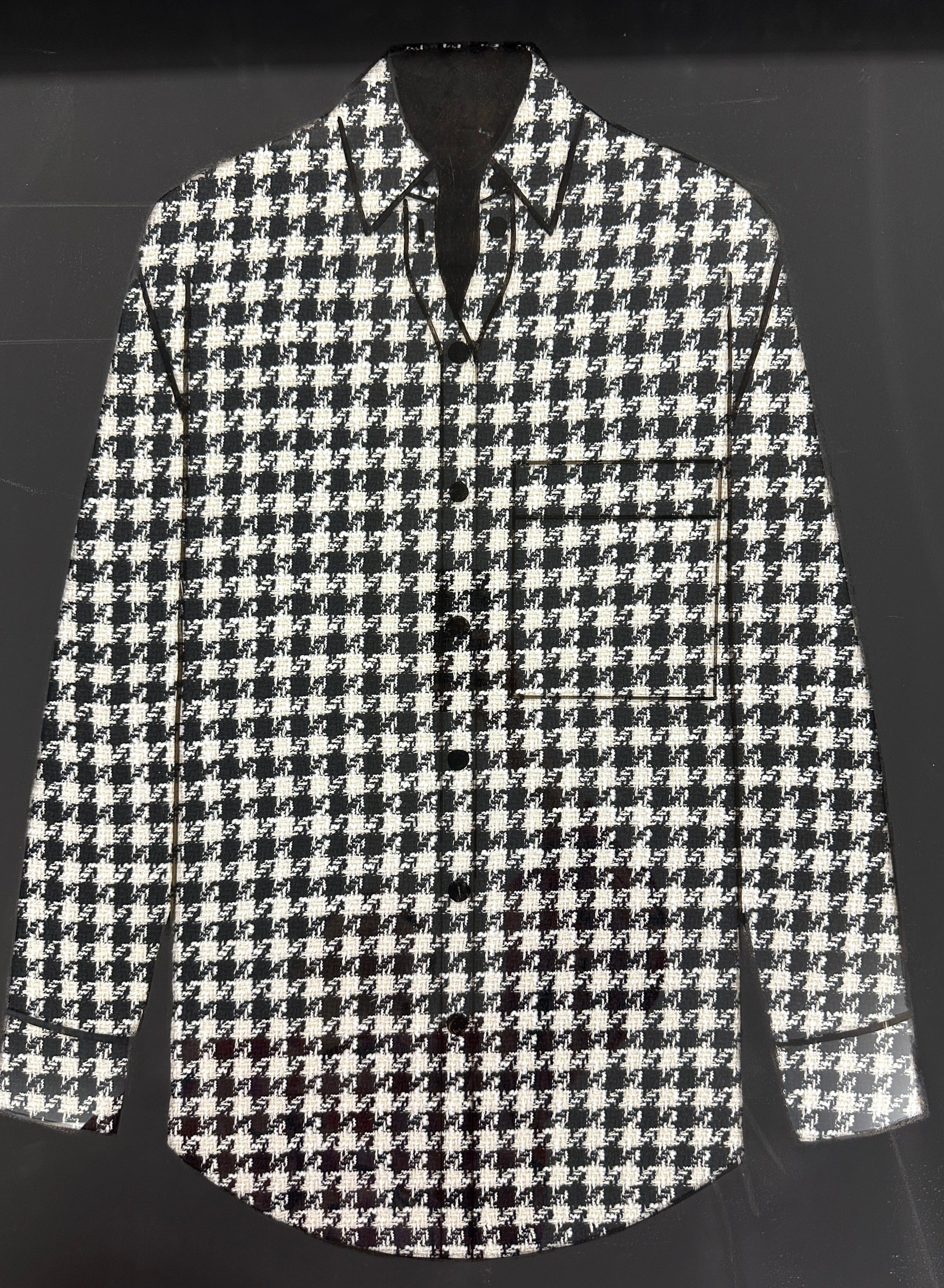 No. 1702 Bouclé schwarz weiß