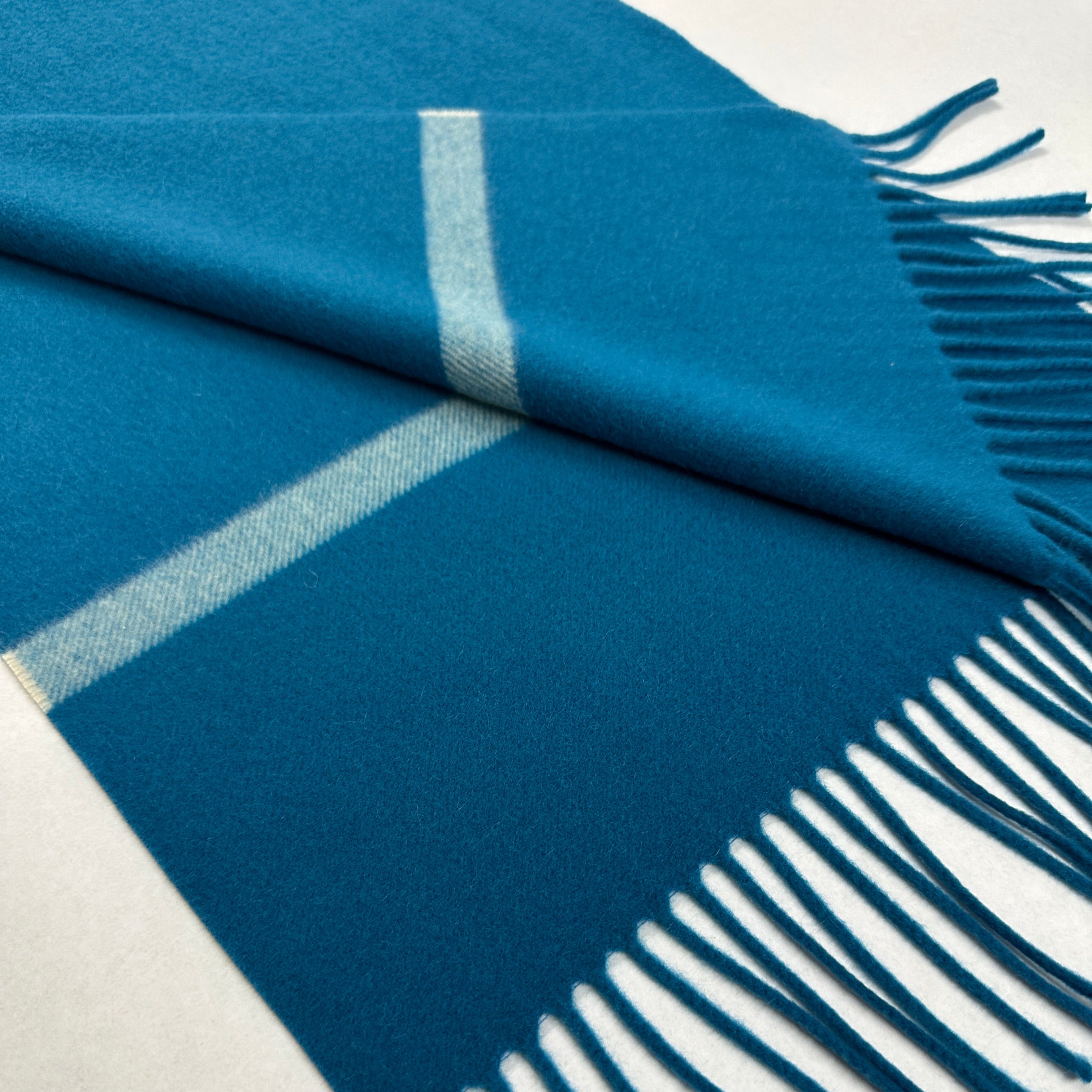 Schal 100% Baby-Kaschmir bright blue LP