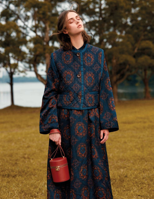 5F9MY - Steppstoff Woll-Seidenmischung Loro P*ana