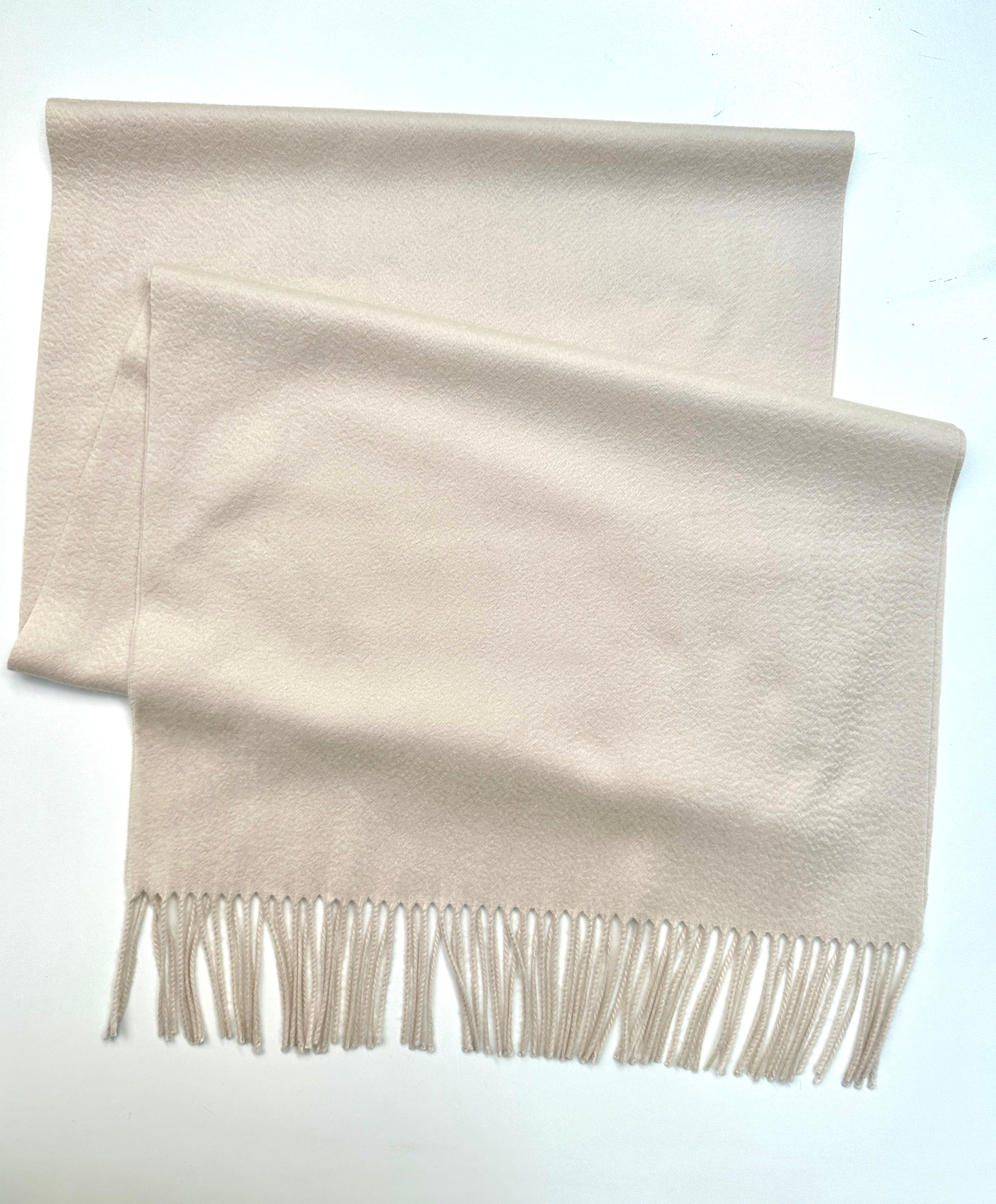 Schal 100% Kaschmir creme