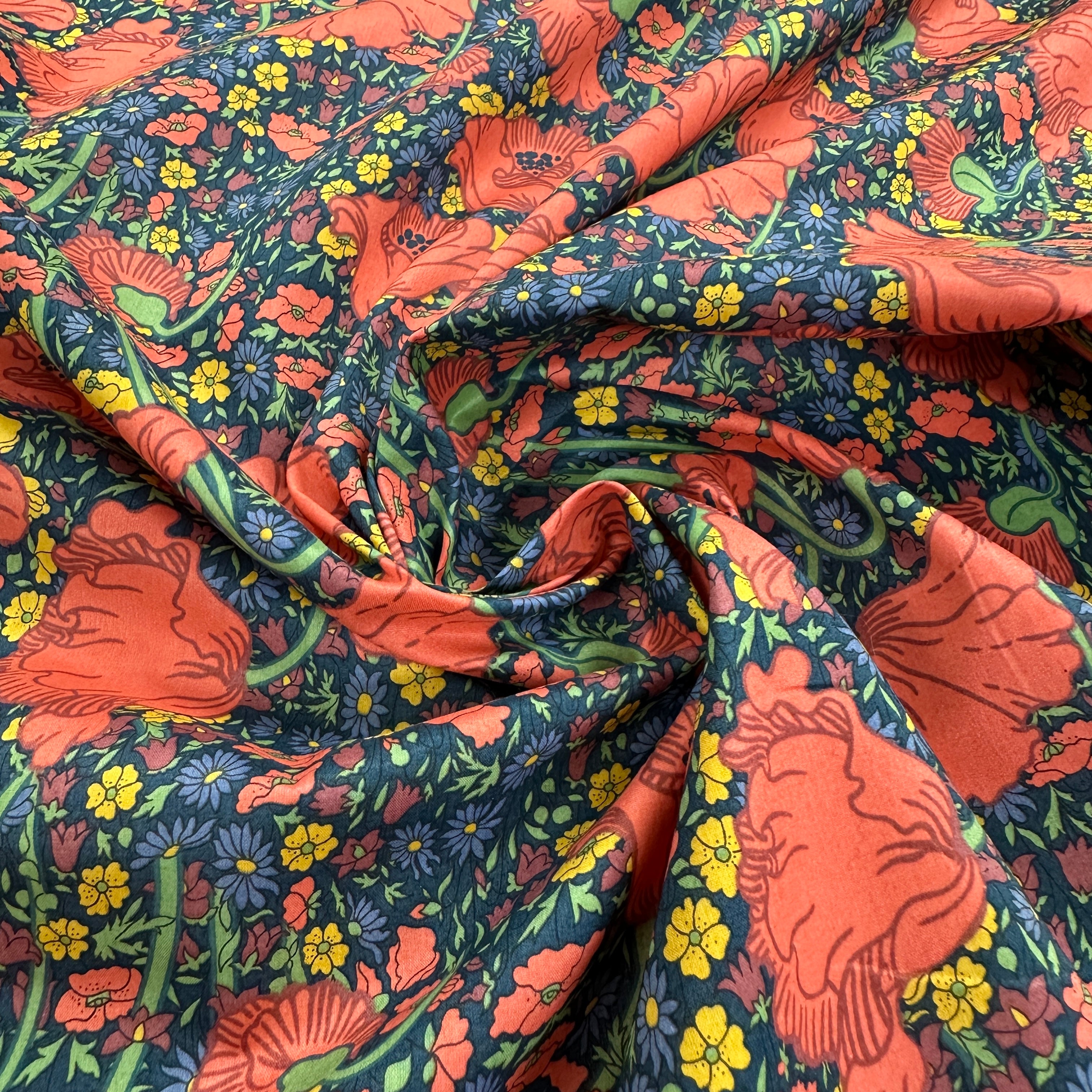 No. 1827 bedruckte Baumwoll-Wollmischung Liberty