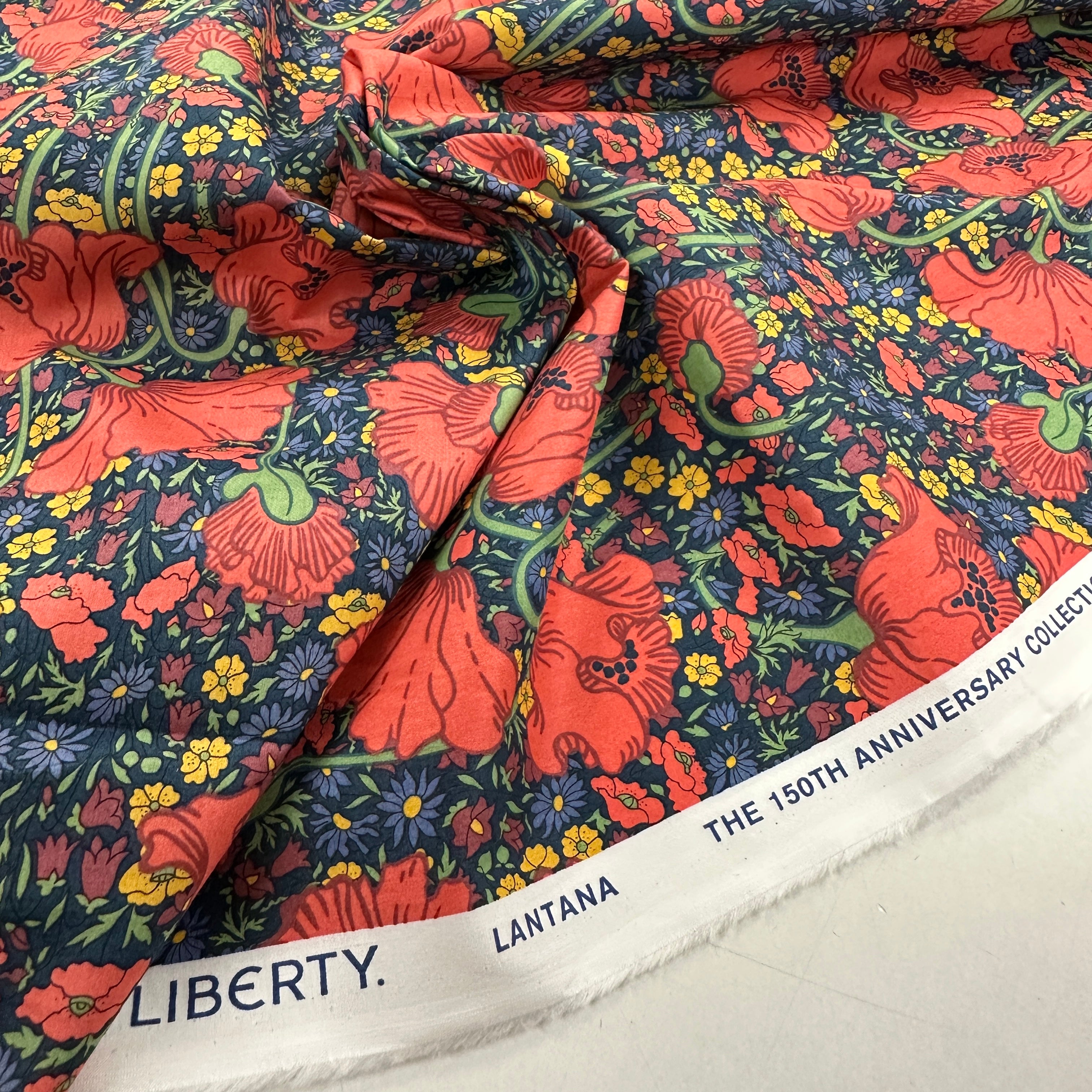 No. 1827 bedruckte Baumwoll-Wollmischung Liberty