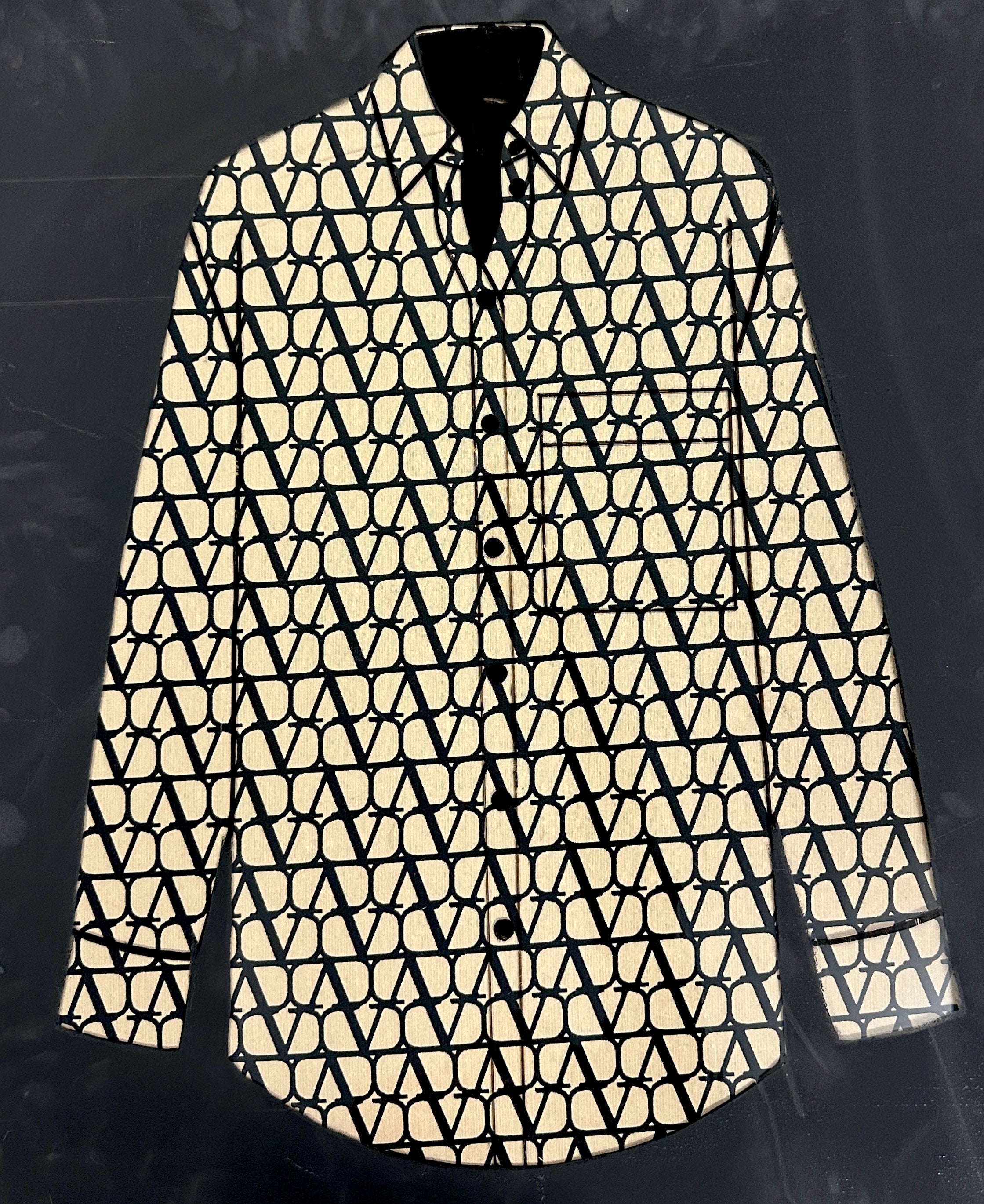 1NSEC - Jacquard beige schwarz Valentin*