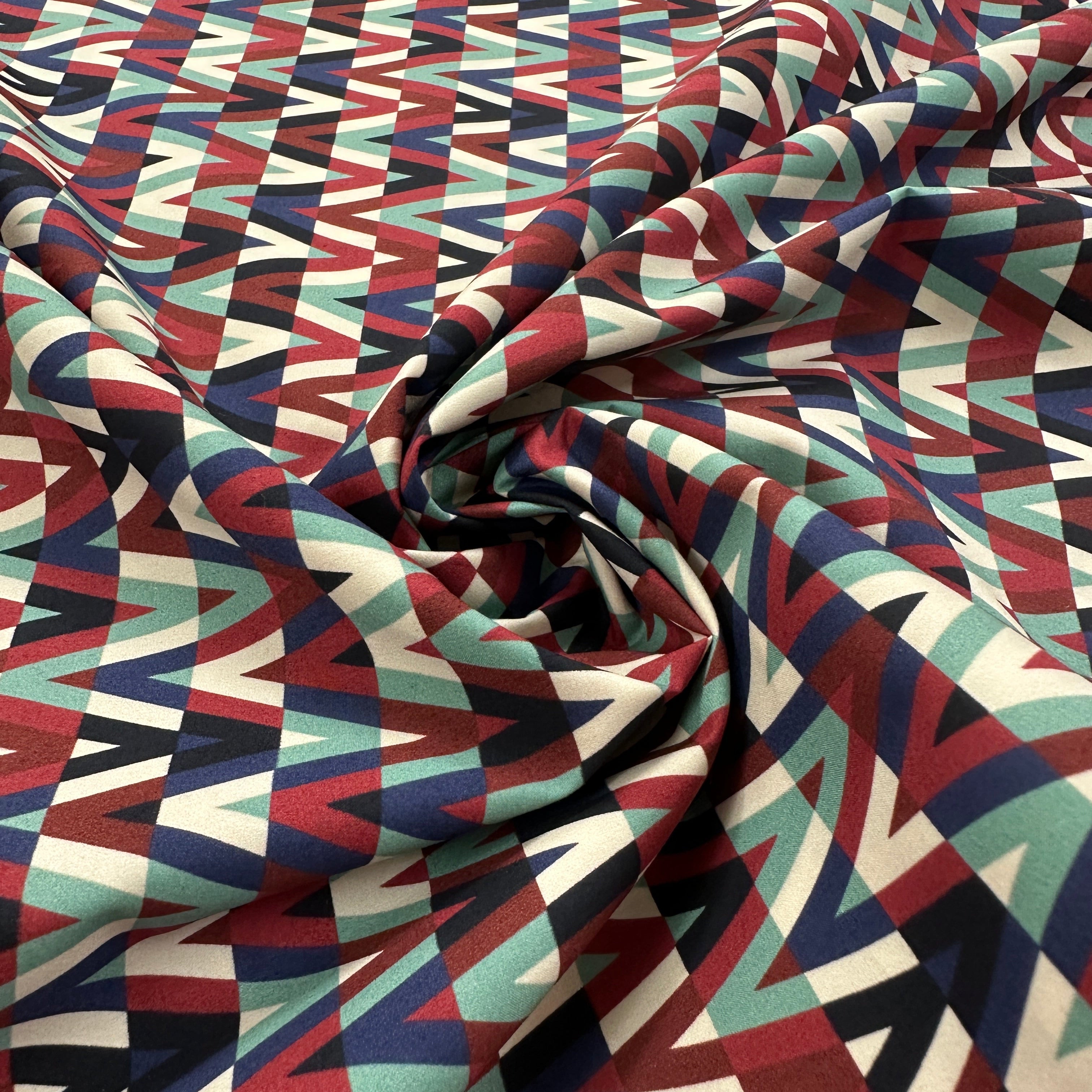 P6RMN - Poplin Print rot blau Valentin*