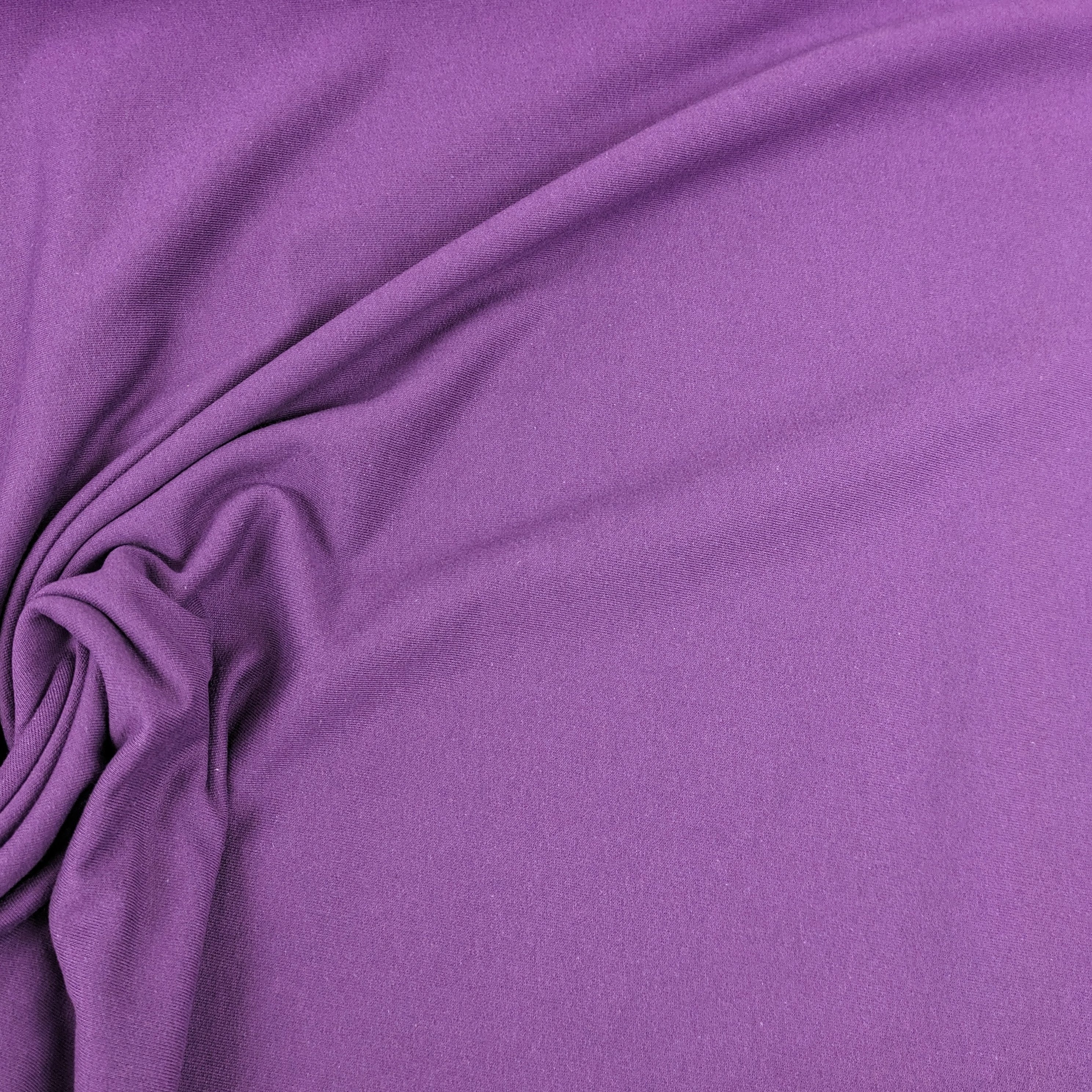 No. 1183 Sweat fabric cotton purple / various lengths