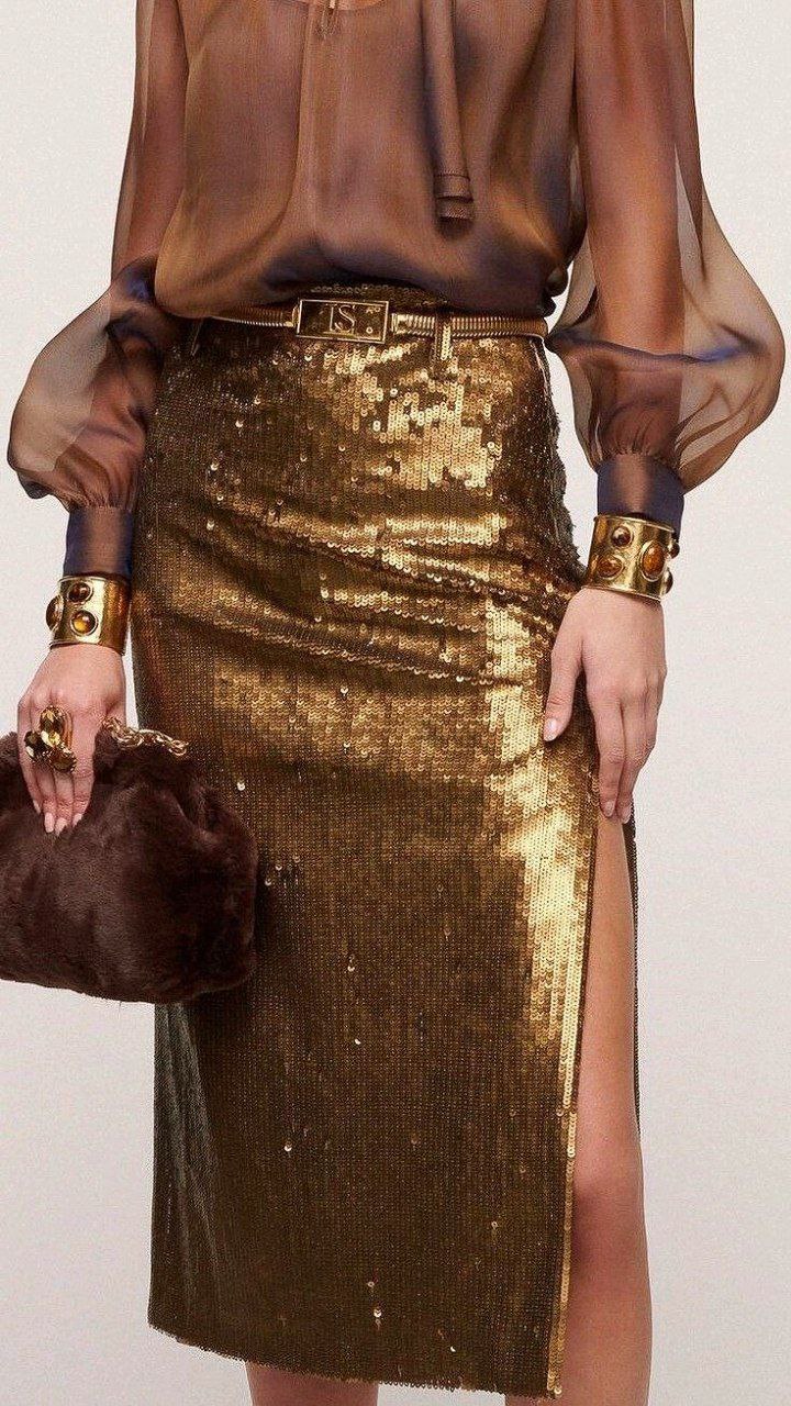 No. 1865 Paillettenstoff warmes kupfer | 1,60m