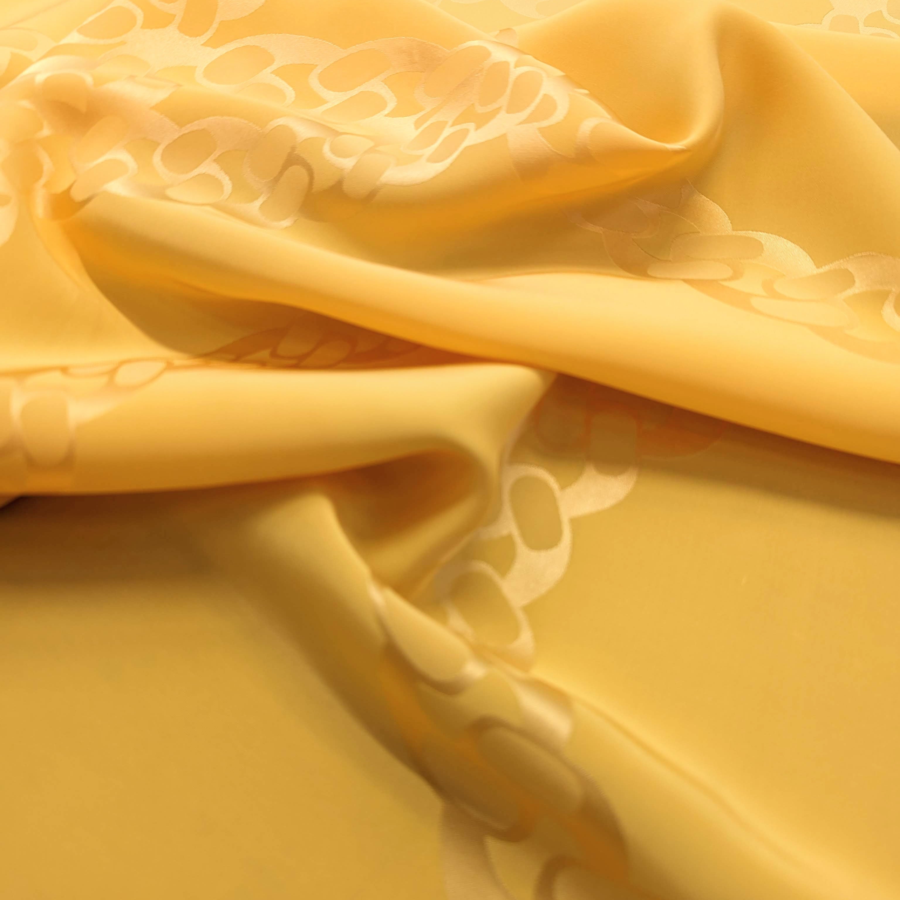 No. 608 silk jacquard yellow