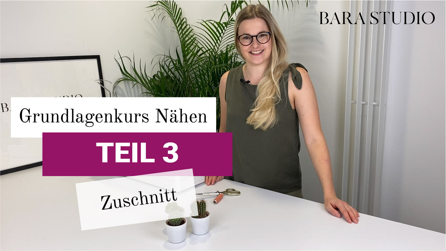 TEIL 3 - Grundlagenkurs Nähen - Zuschnitt