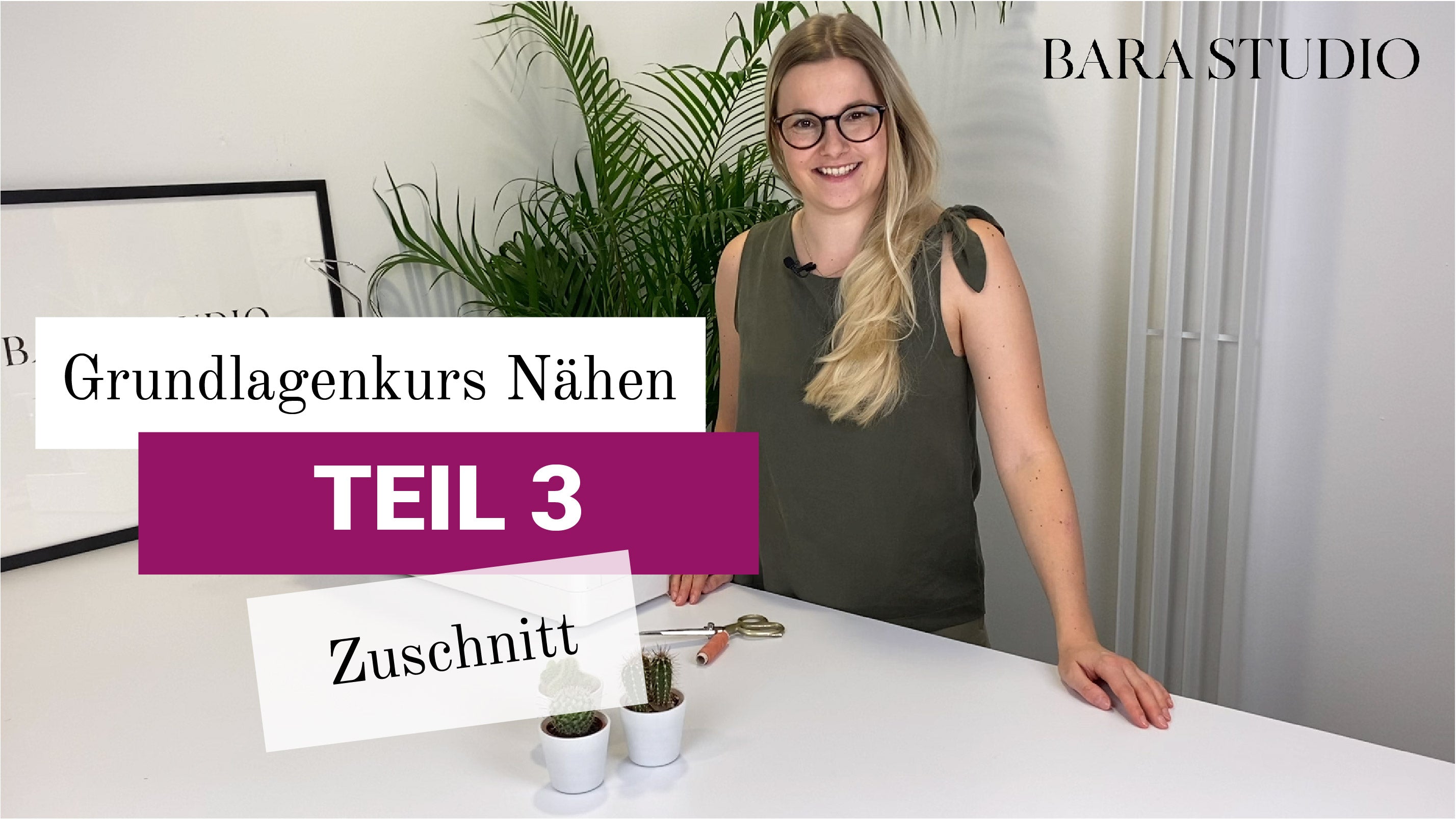 TEIL 3 - Grundlagenkurs Nähen - Zuschnitt