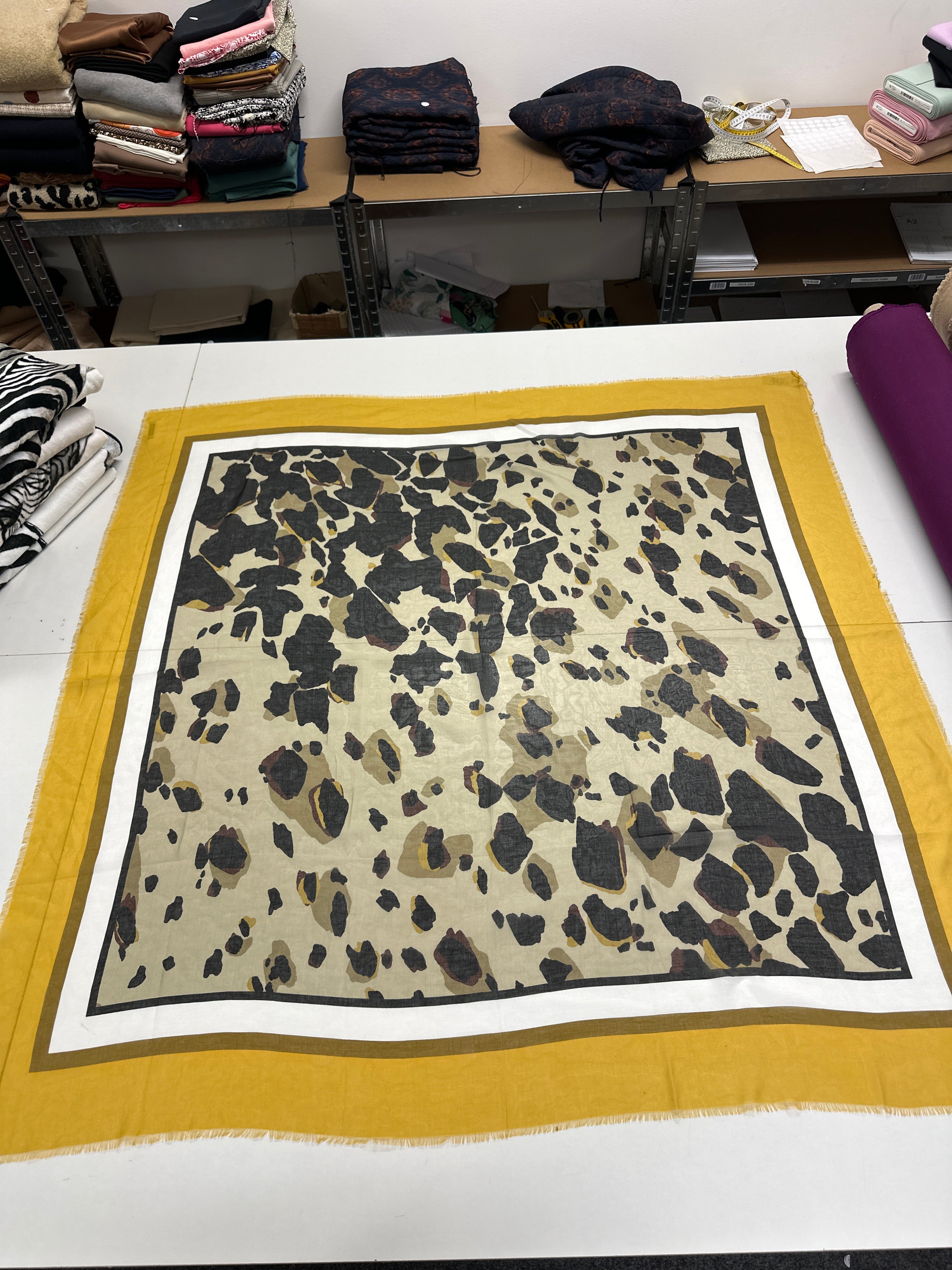 7 Modal-Seidenschal Burbe**y 135x135