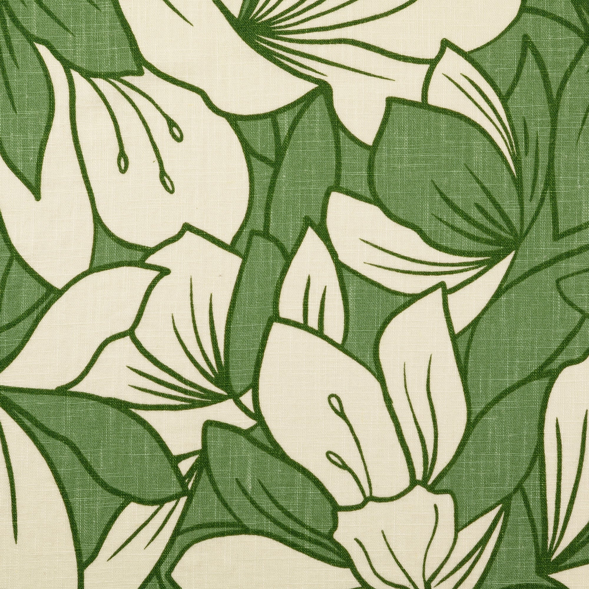 No. 1630Leinenmischung Blumenprint - 4 Farben