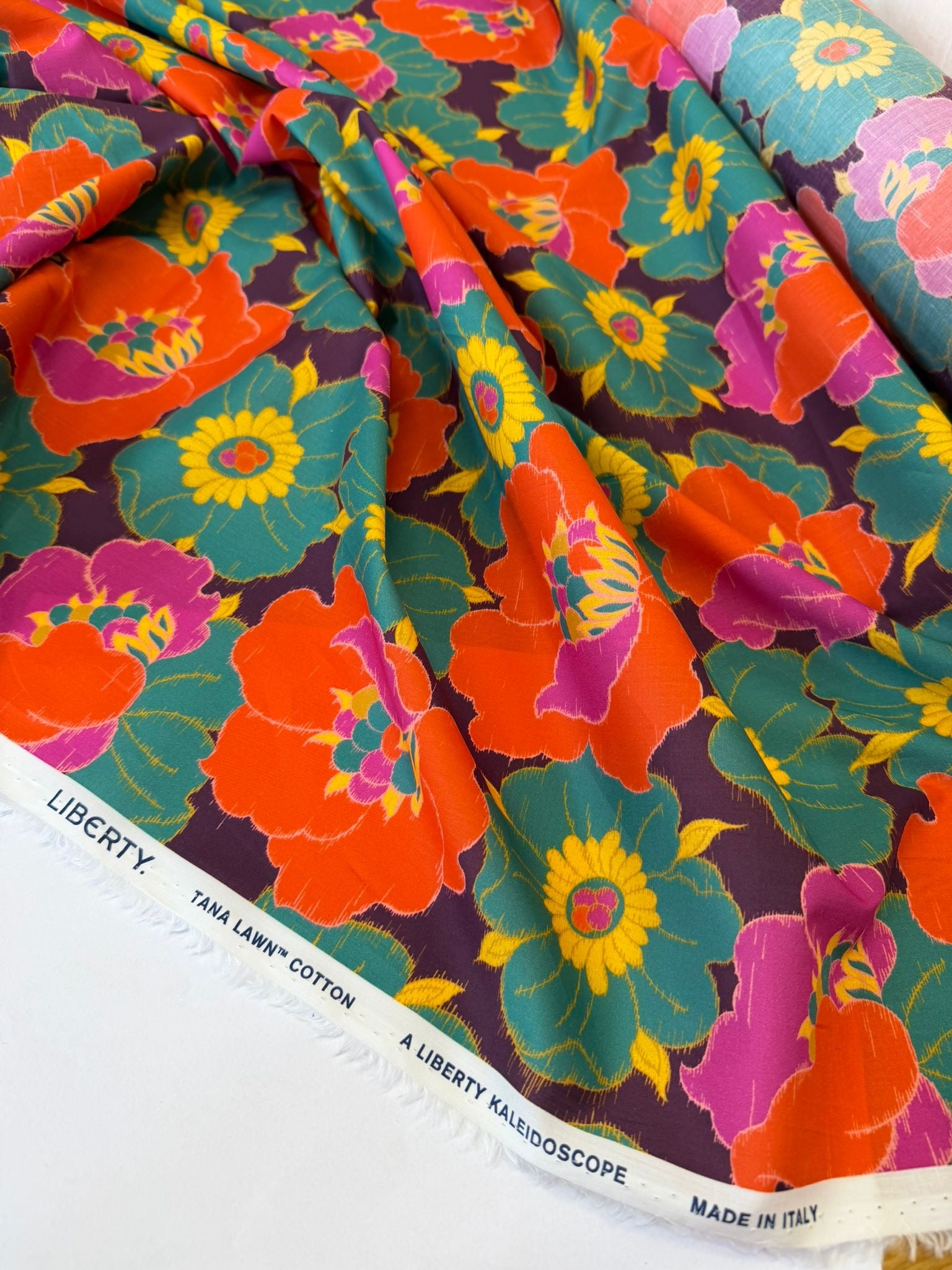 LIBERTY🔥🔥🔥 Tana Lawn orange grün