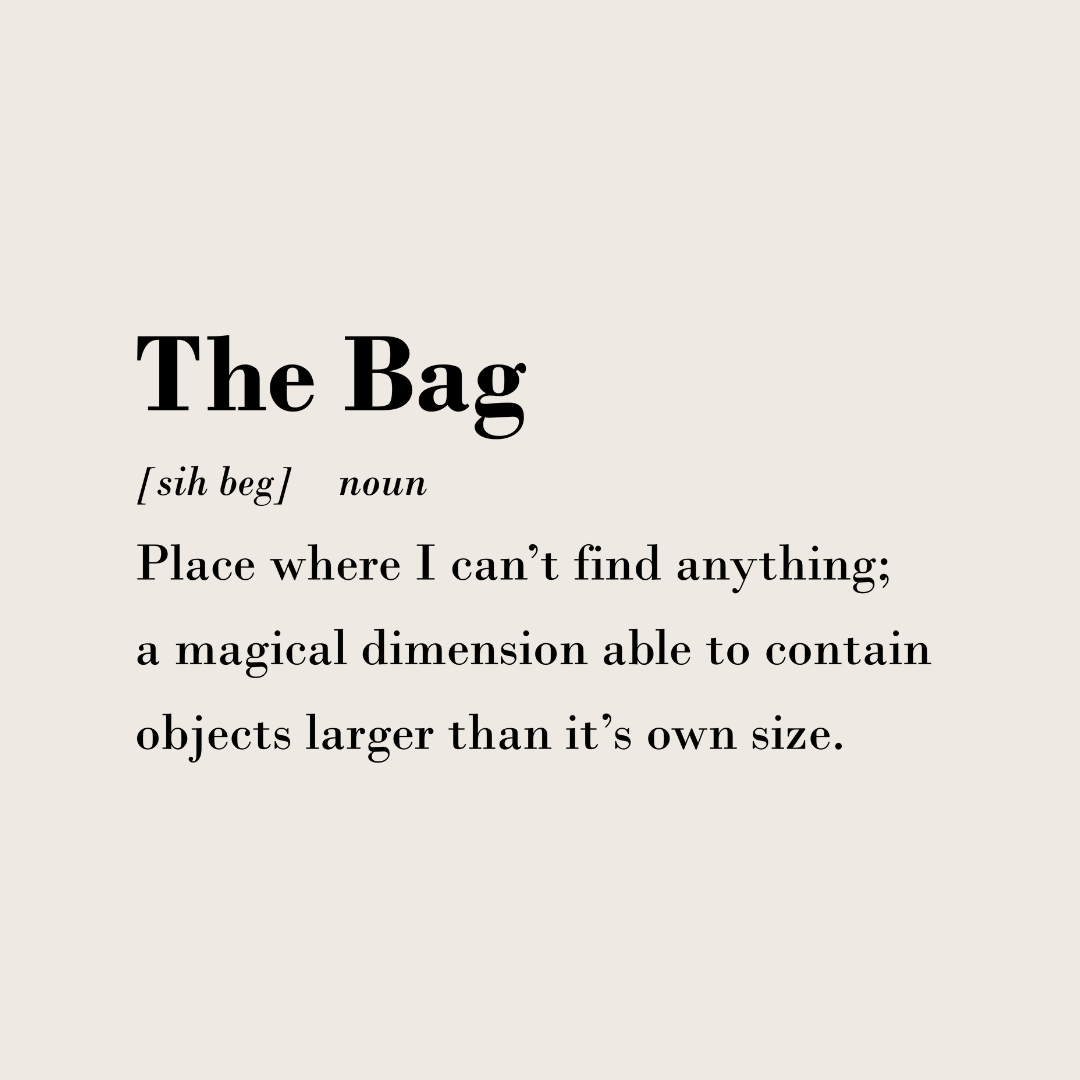 Transferprint "The bag"