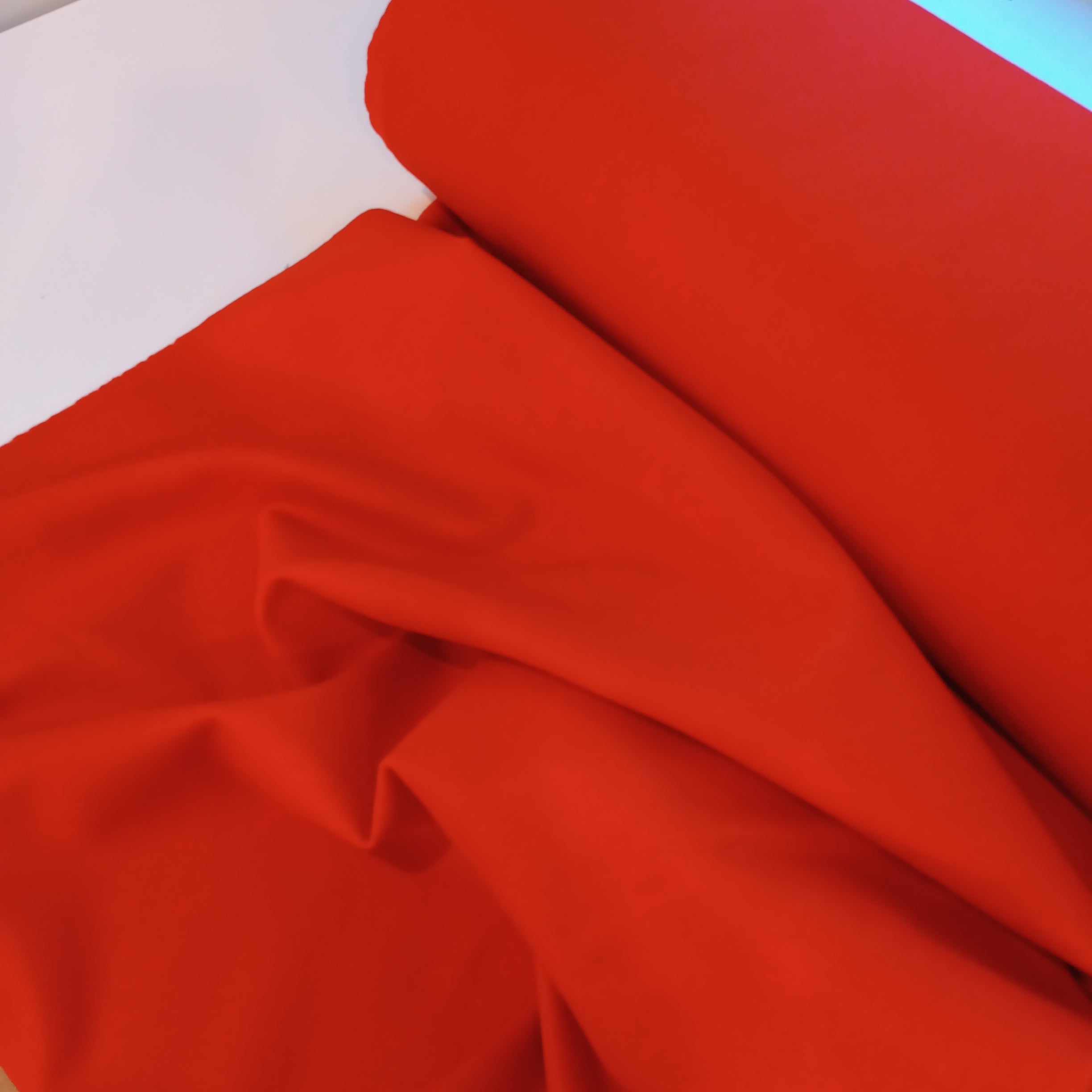No. 701 Wool fabric orange red / 60 cm
