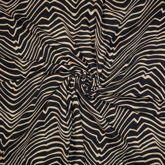 No. 655 Baumwoll/Leinen Mischung Zebra