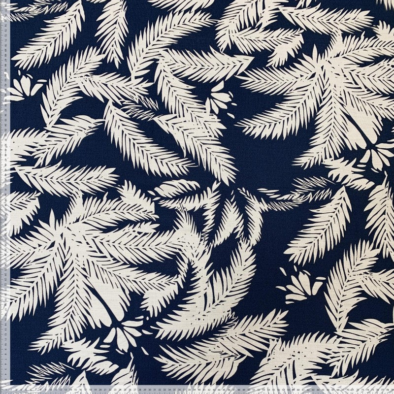 No. 1840 bedruckte Viskose Palmenblätter