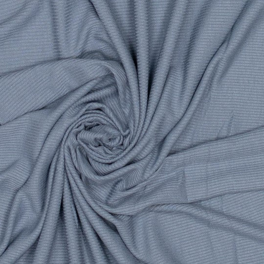 No. 1948 Rippstoff Viskose jeansblau