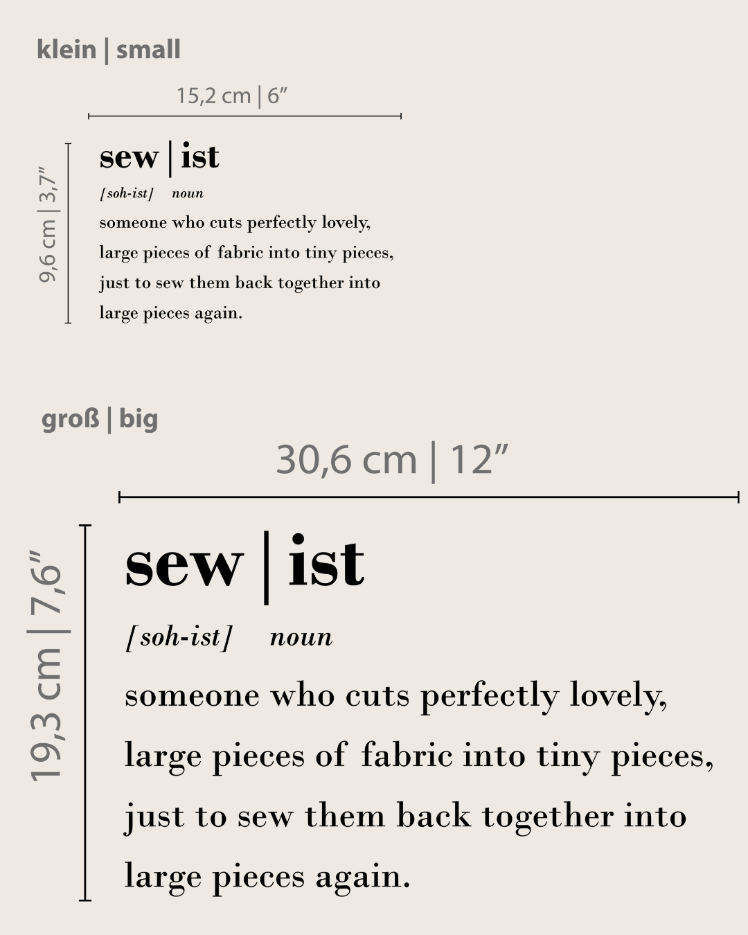 Transferprint "Sewist"