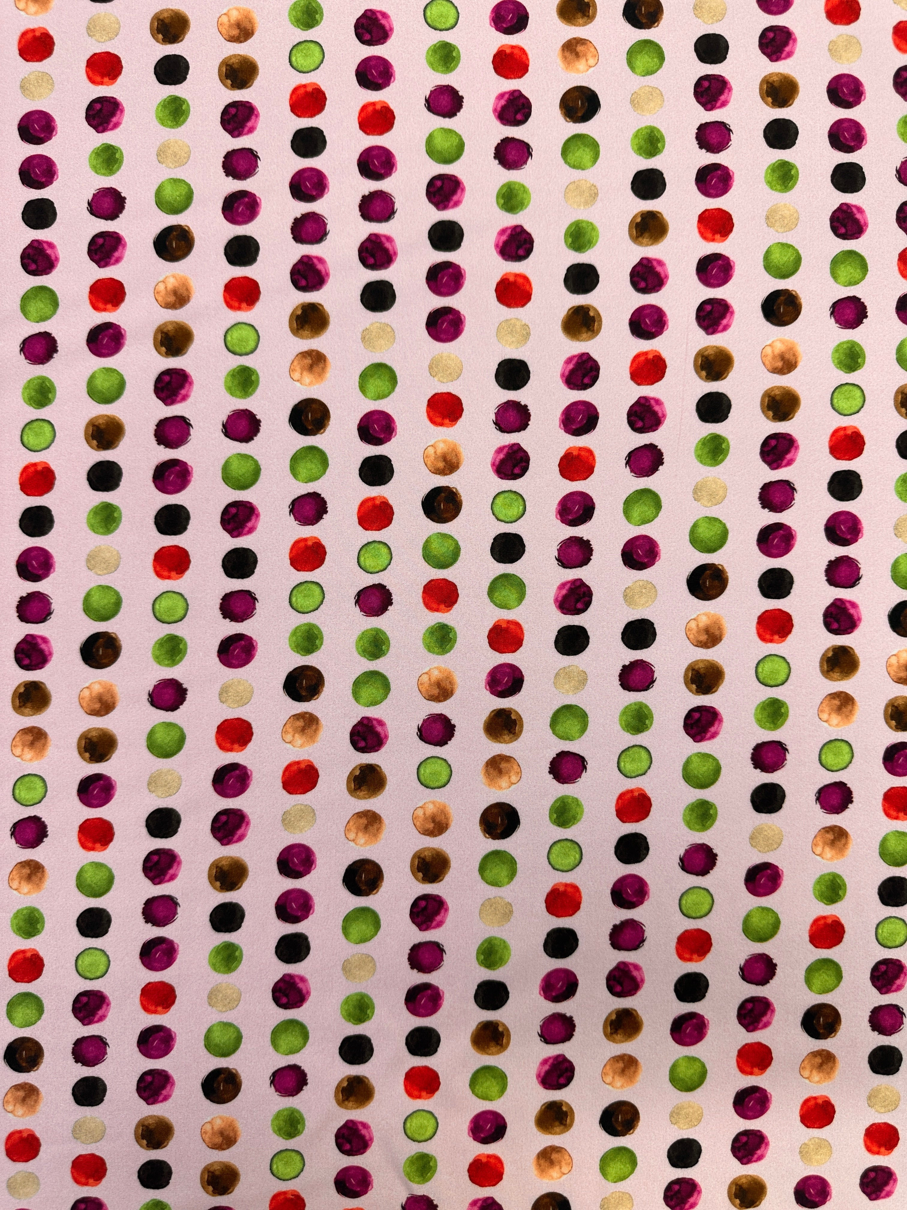 No. 682 viscose with colorful dots