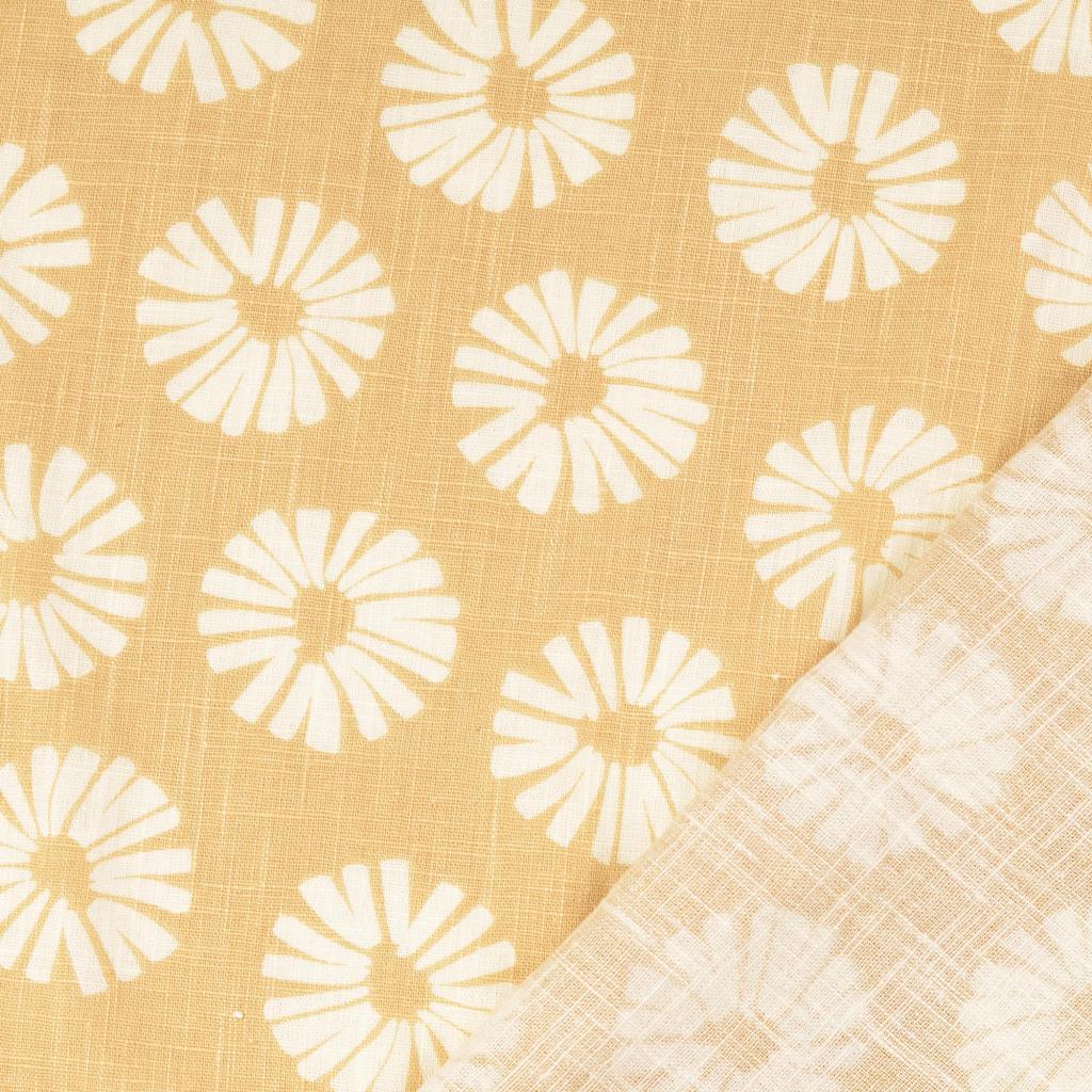 No. 1626 Leinenmischung gewaschen Blumen