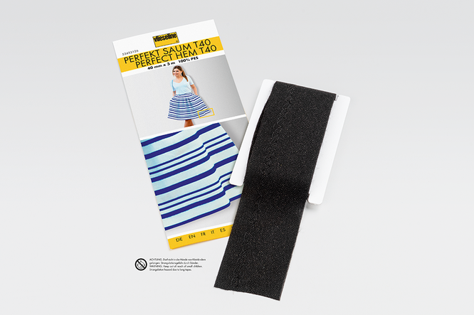 Vlieseline Perfekt Saum 4cm 3m schwarz