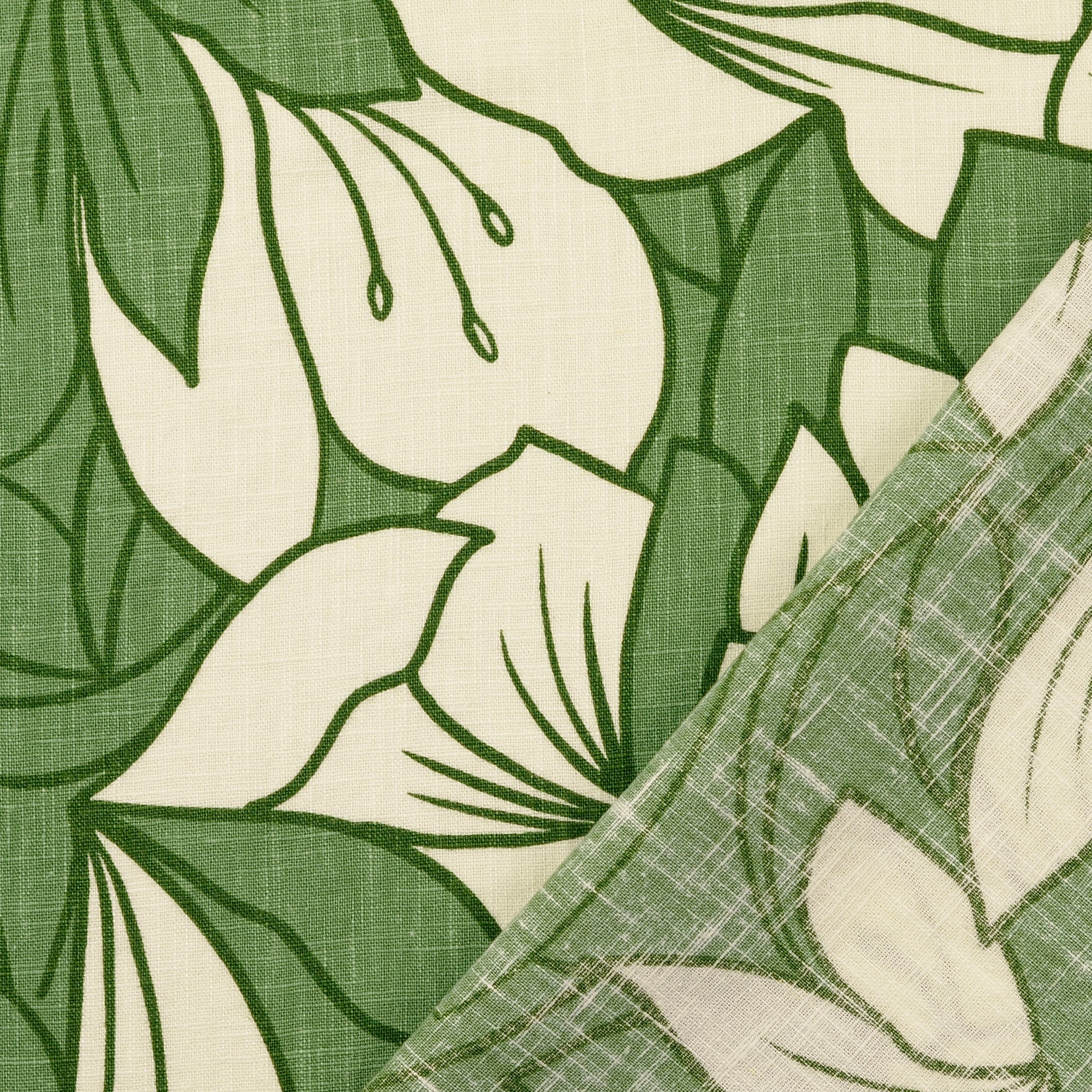 No. 1630Leinenmischung Blumenprint - 4 Farben