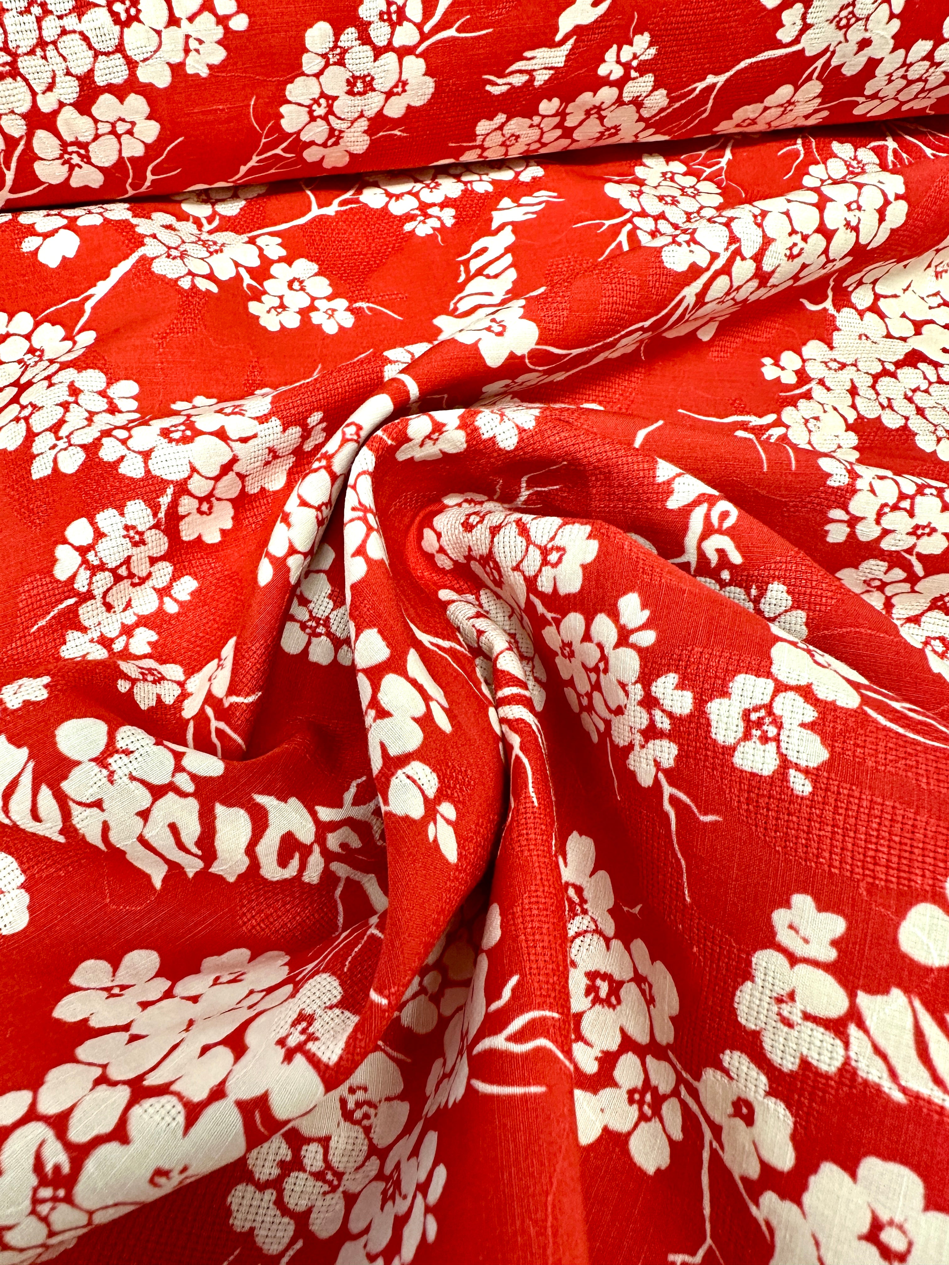 No. 1937 Baumwoll-Leinenmischung kirschblüten LP