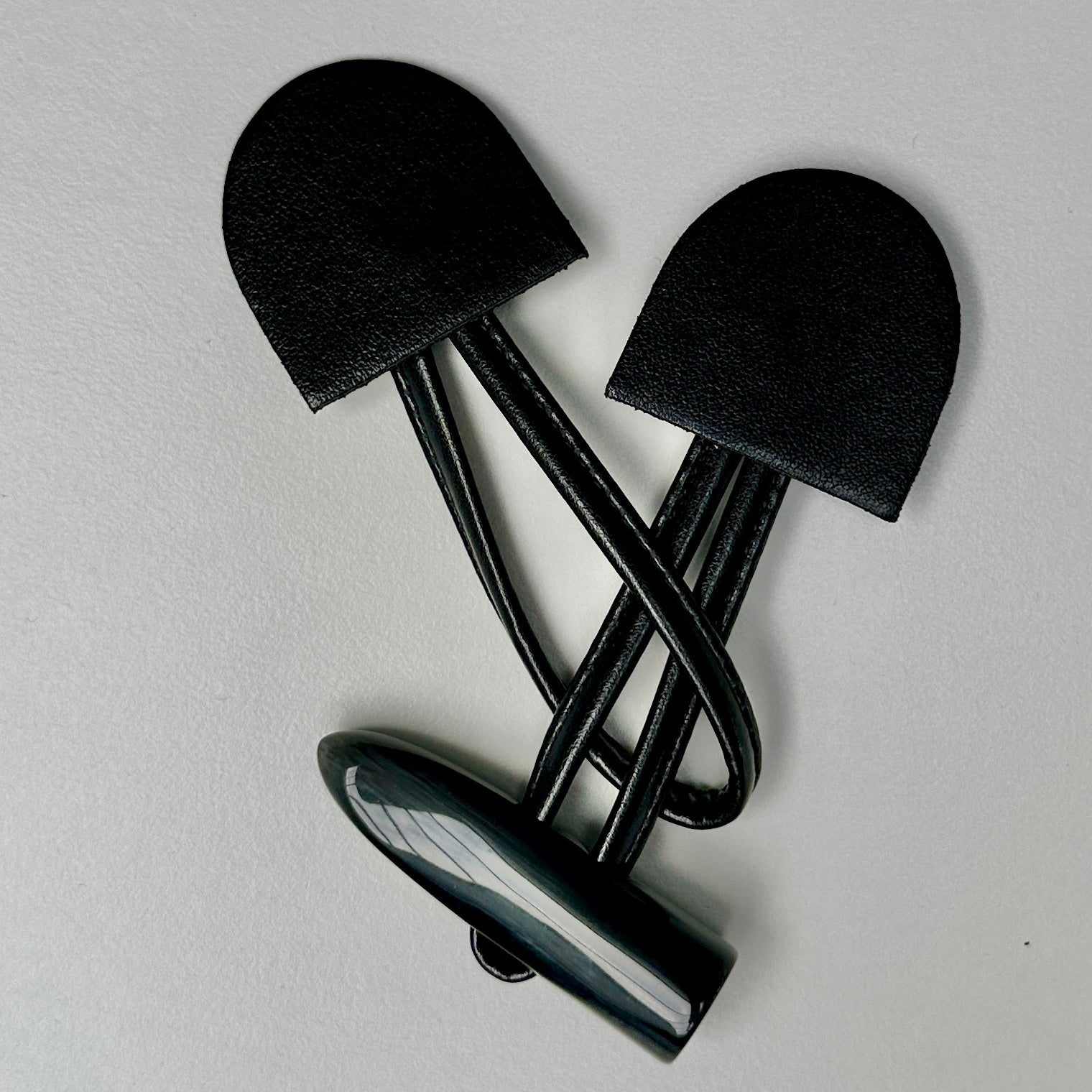 Dufflecoatverschluss schwarz 1 Stück