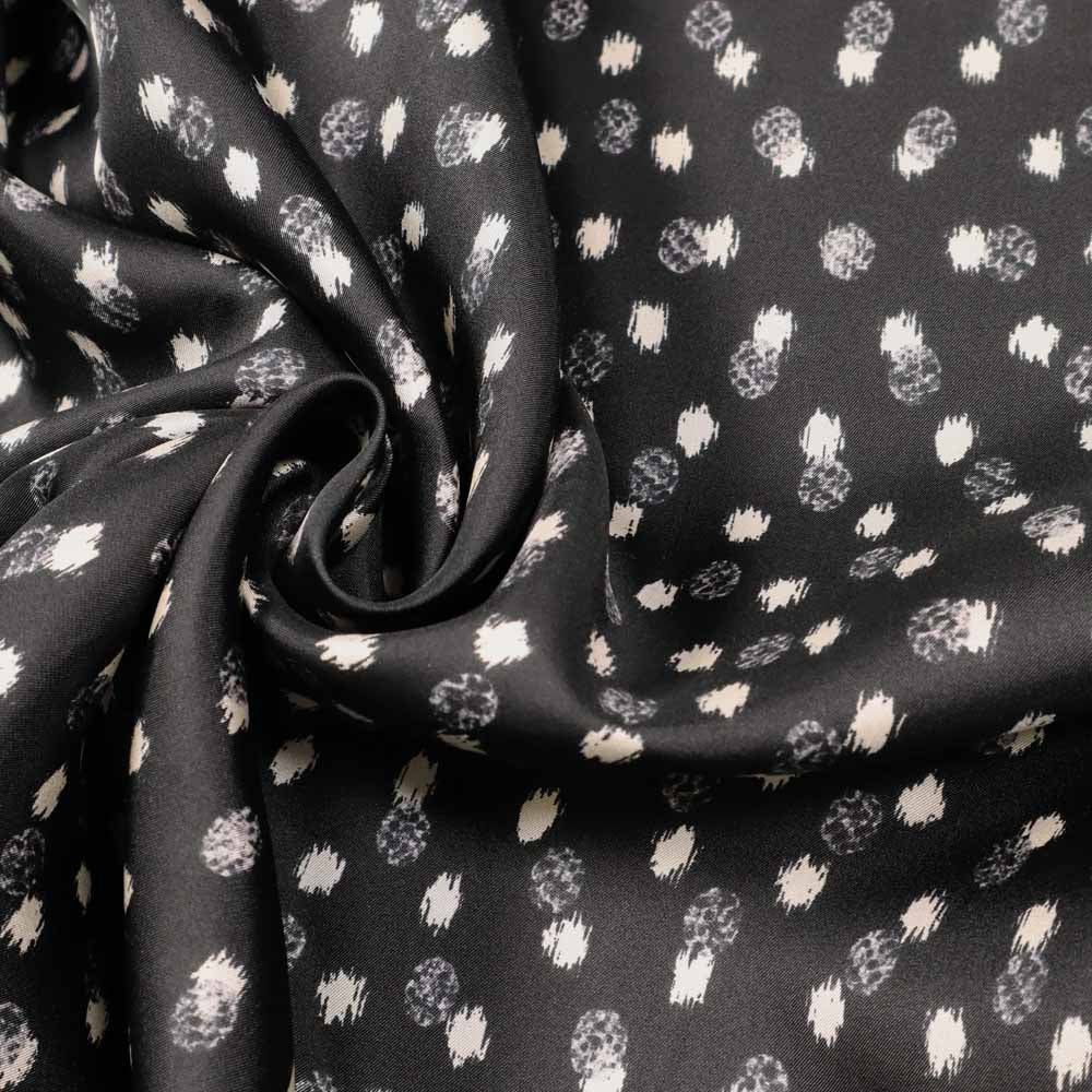 No. 1386 Seidentwill Tupfen schwarz | 1,50m
