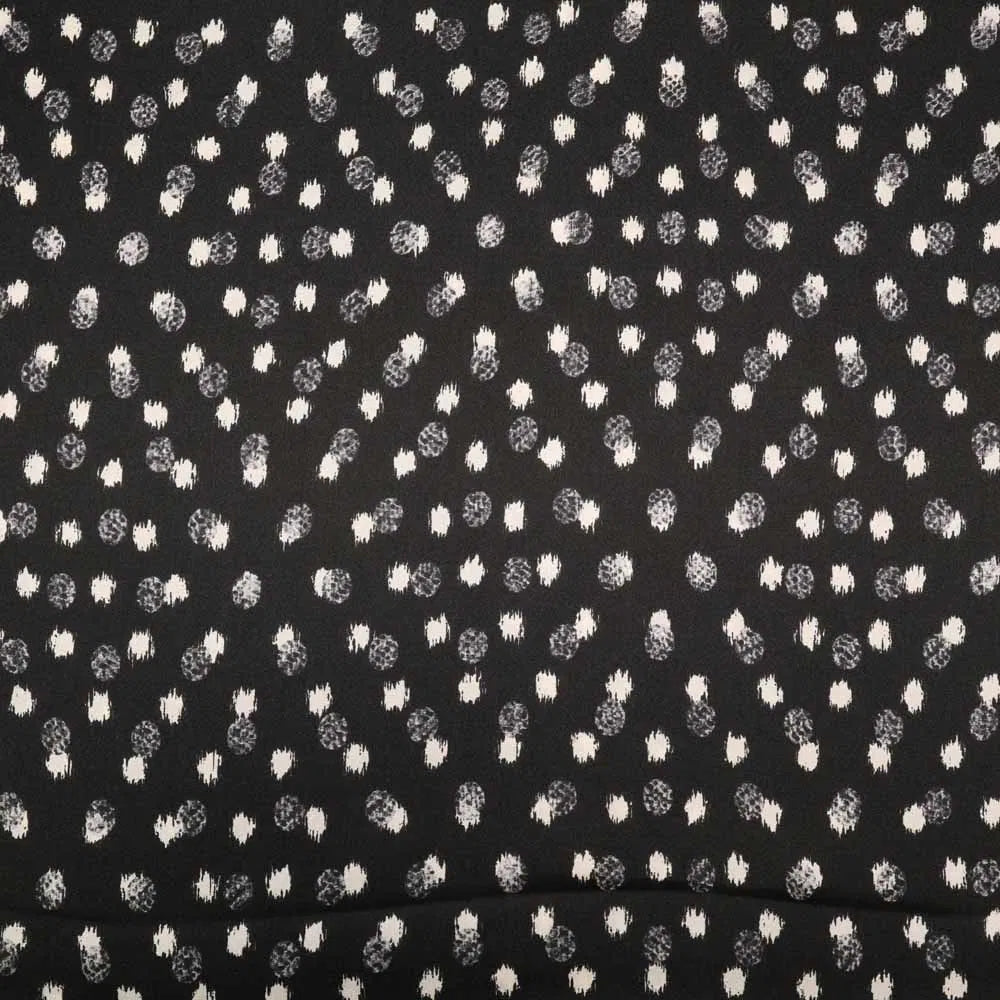 No. 1386 Seidentwill Tupfen schwarz | 1,50m