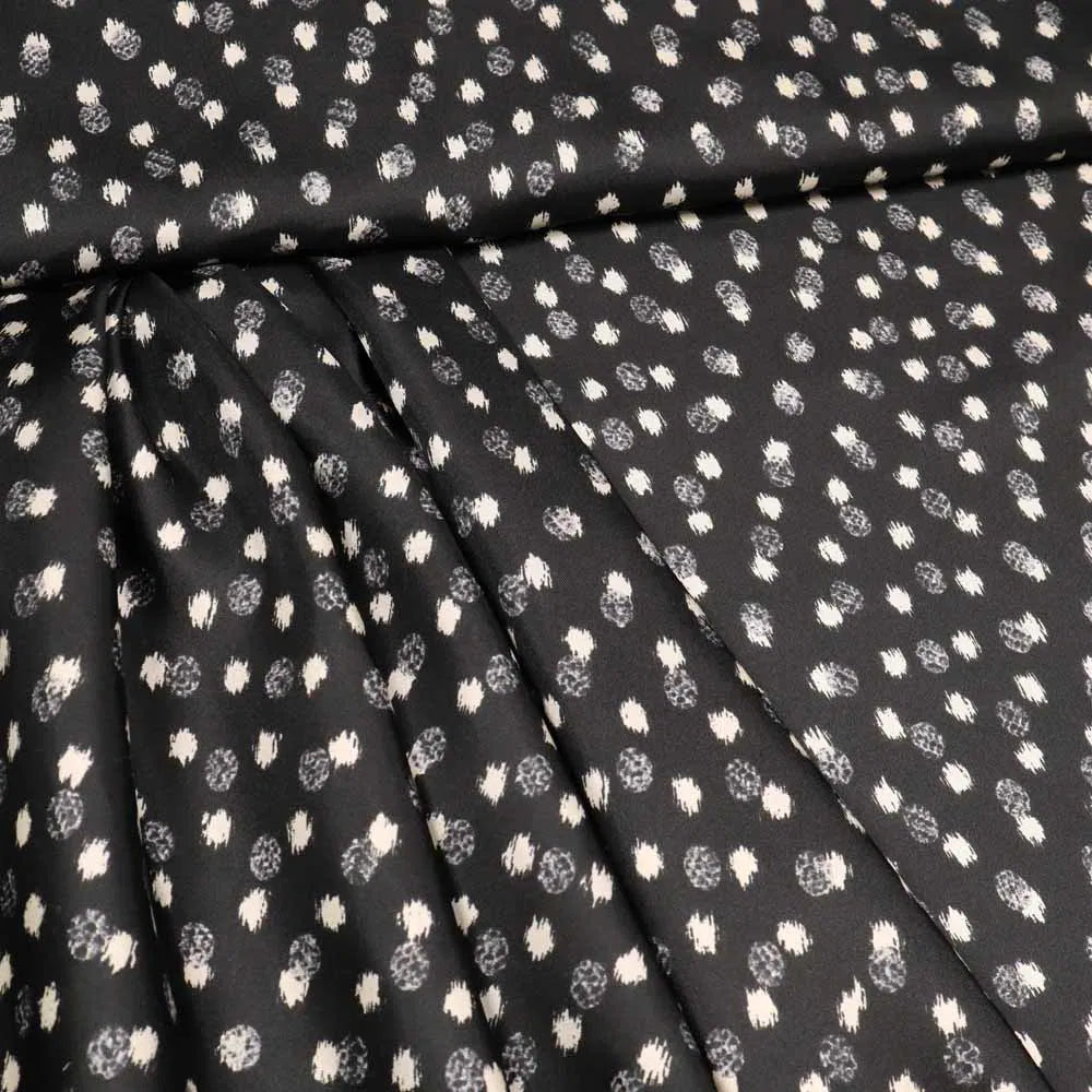 No. 1386 Seidentwill Tupfen schwarz | 1,50m