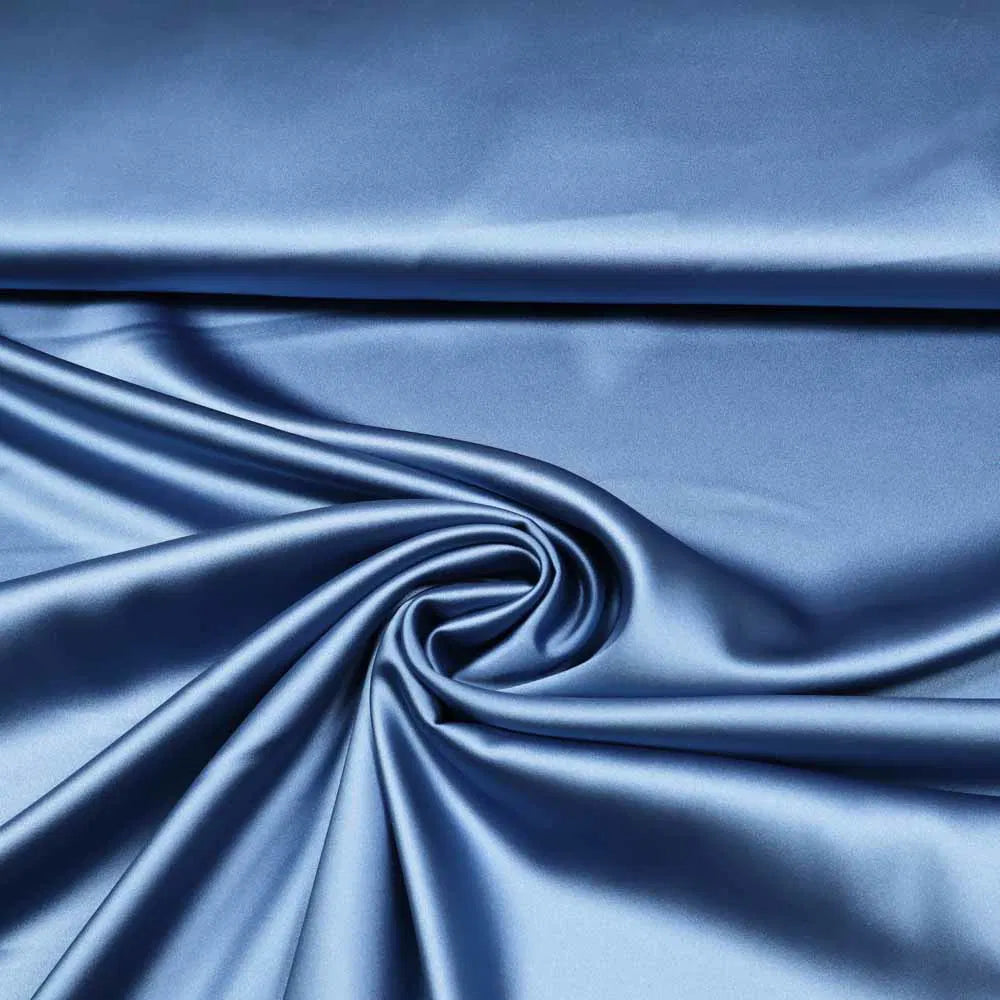 No. 1497 Edel Stretch-Satin blau | 1,00m