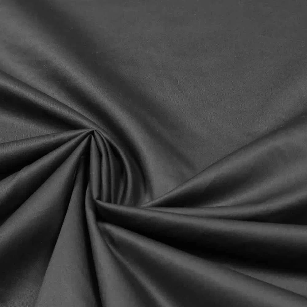 Non. 1408 Popeline de coton stretch noir