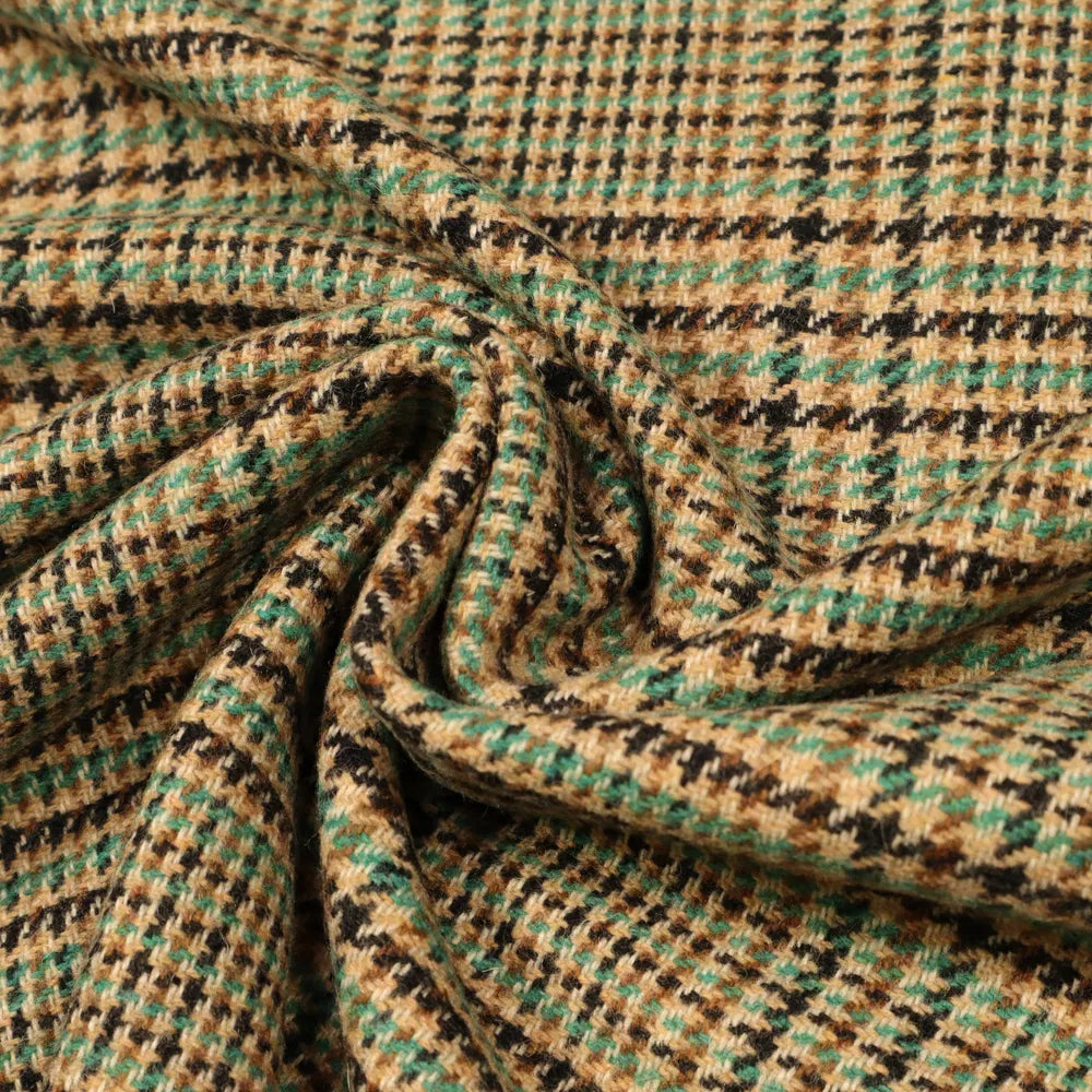 Non. 1512 Mélange de laine à carreaux Glencheck